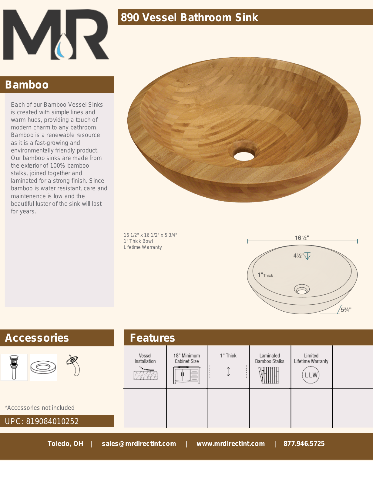 MR Direct MRDR1116 Specifications - ManualMachine.com