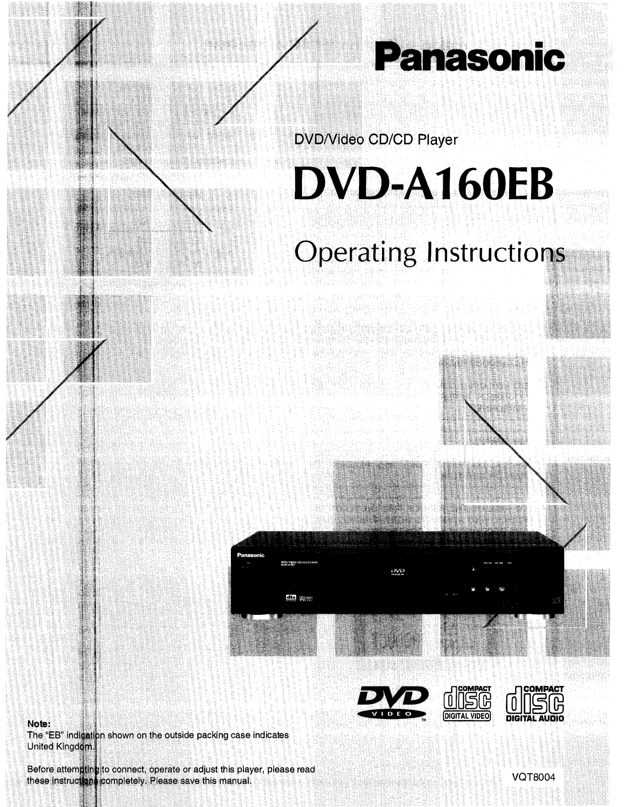 Panasonic DVDA160EB User Manual