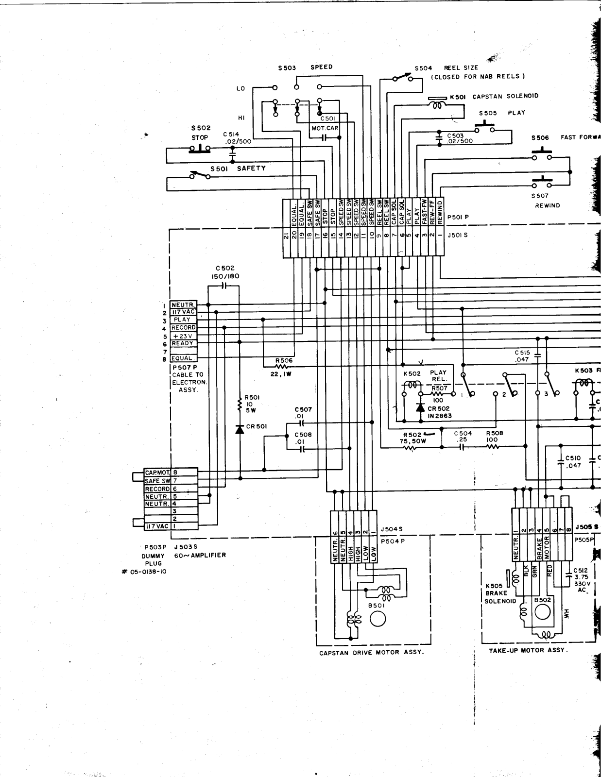 Ampex AG350 Schematic
