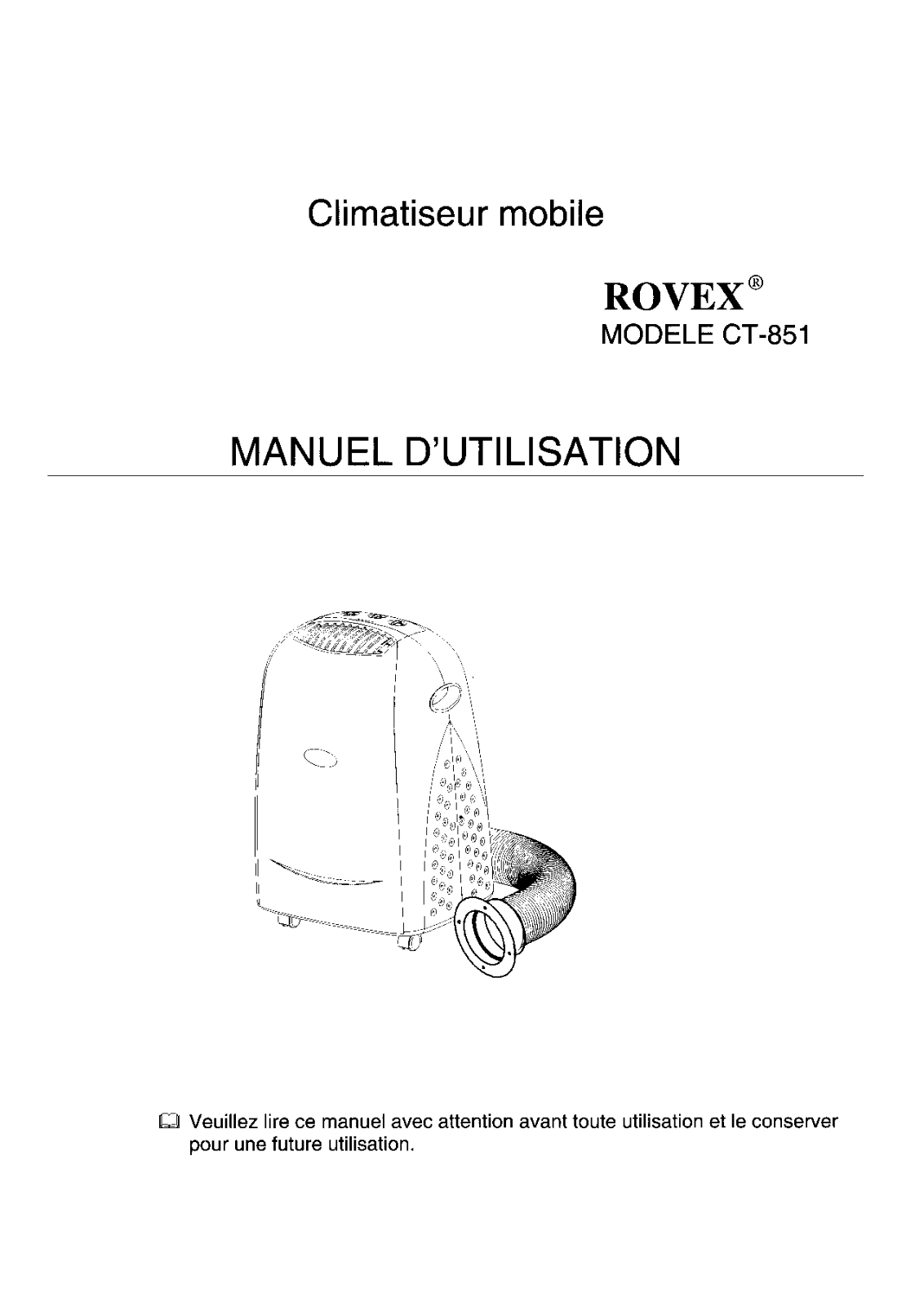 ROVEX CT 851 User Manual