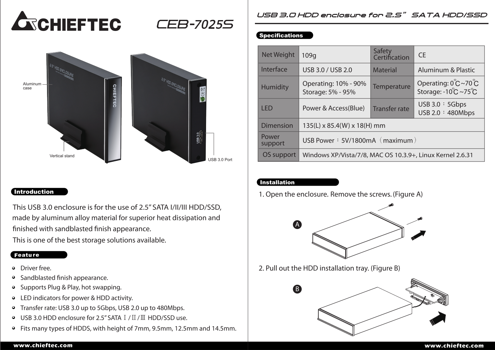 Chieftec CEB-7025S Service Manual