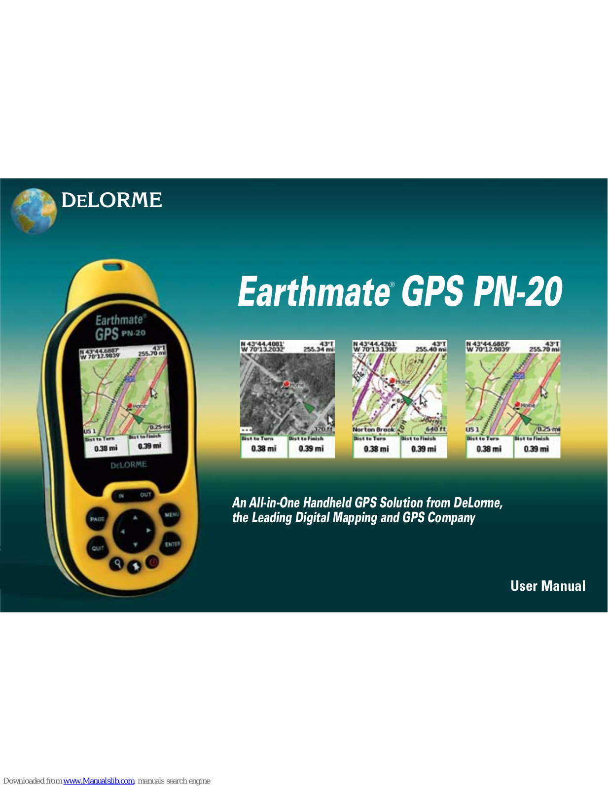 DeLorme GPS PN-20, Earthmate GPS PN-20 User Manual