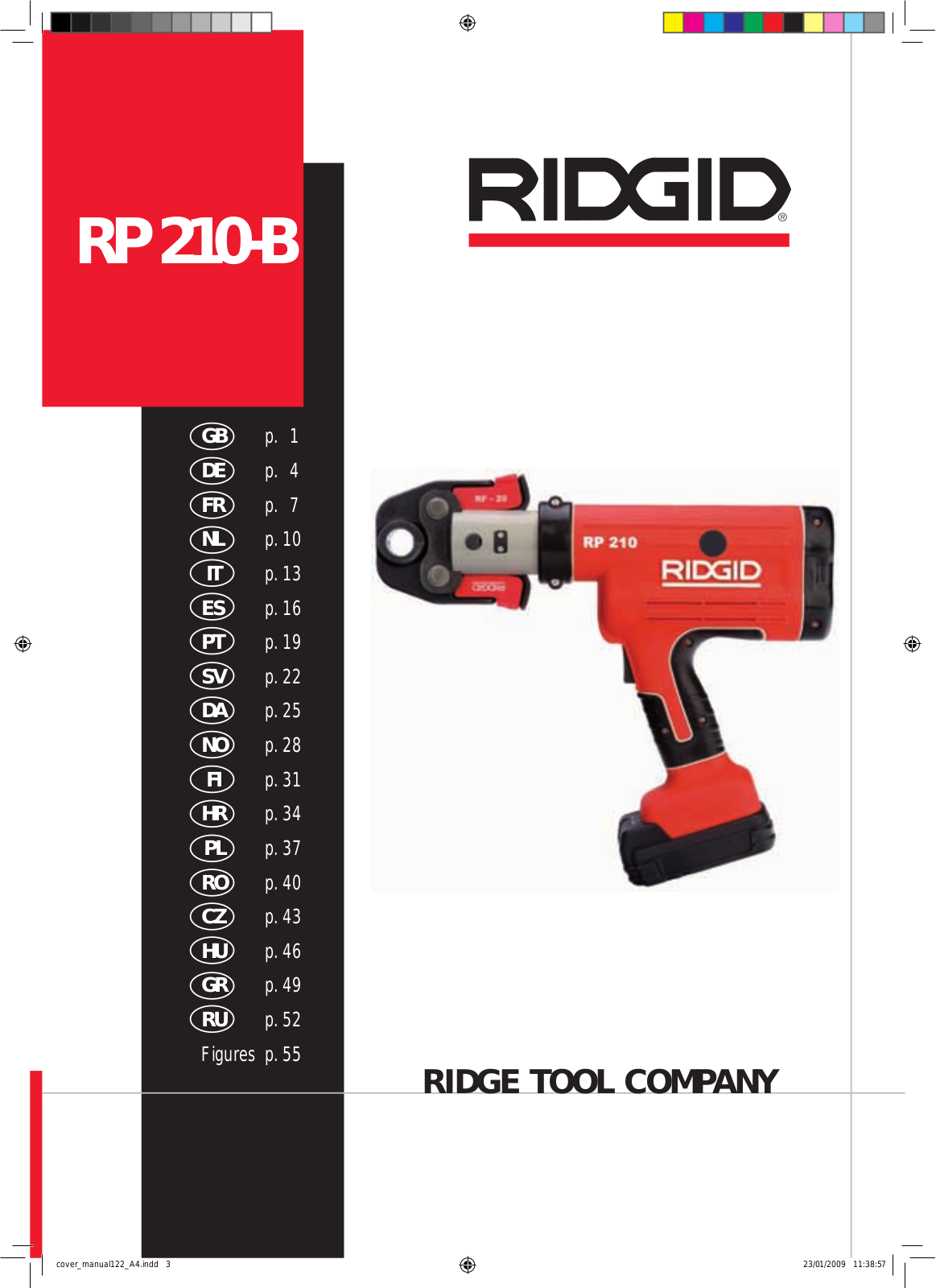 RIDGID RP 210-B User Manual