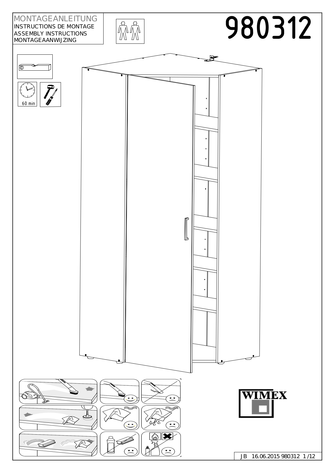 Wimex 980312 Assembly instructions