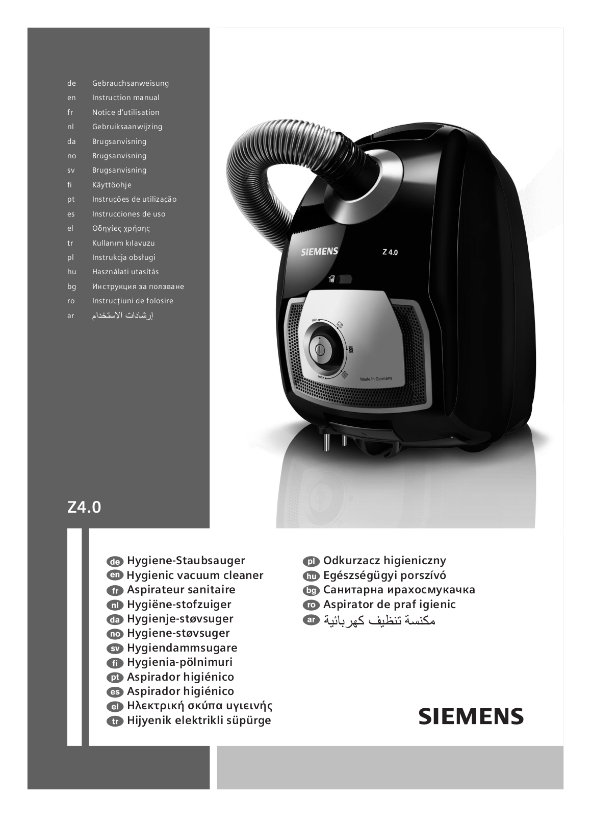 Siemens VSZ4G2222 User Manual