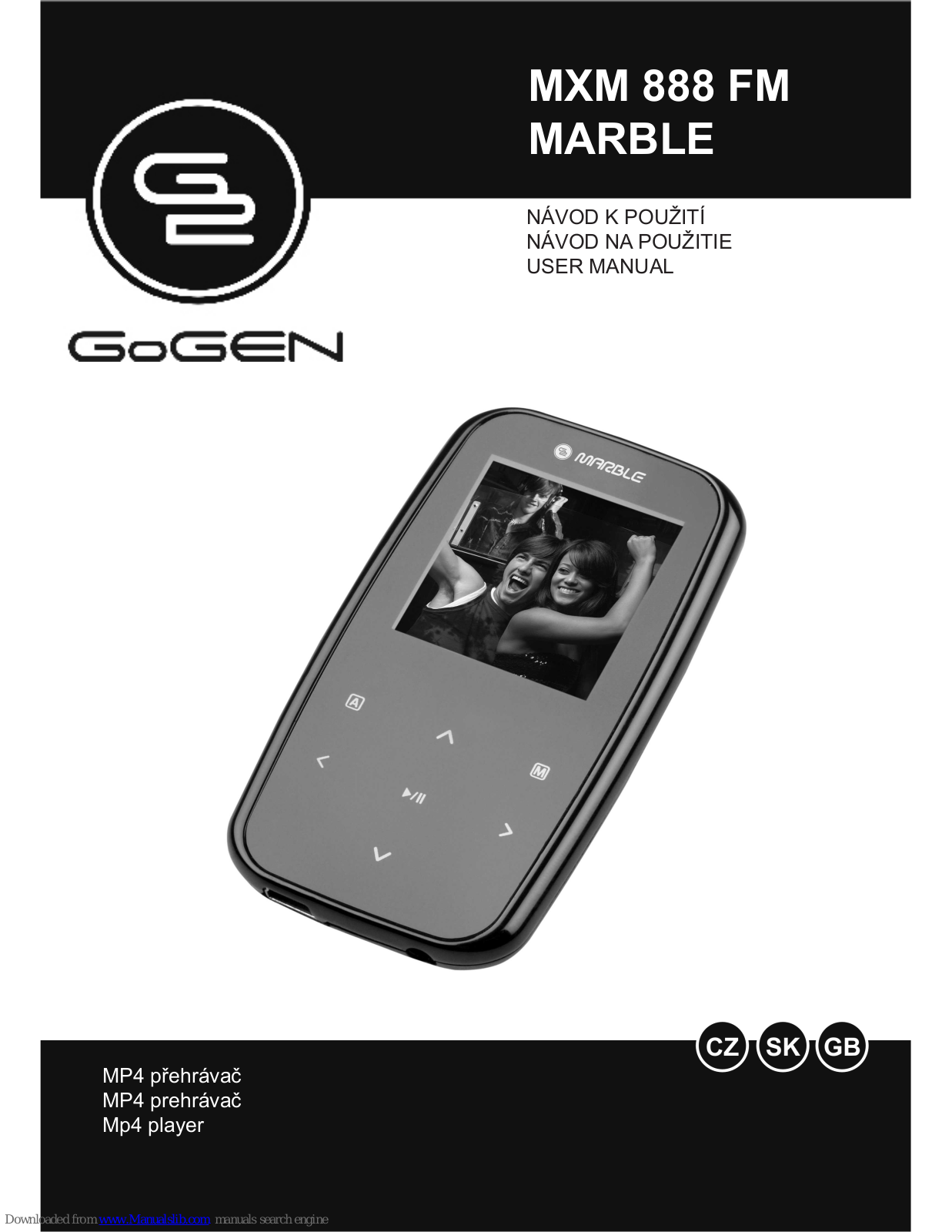 Gogen MXM 888 FM MARBLE, MXM888FM User Manual