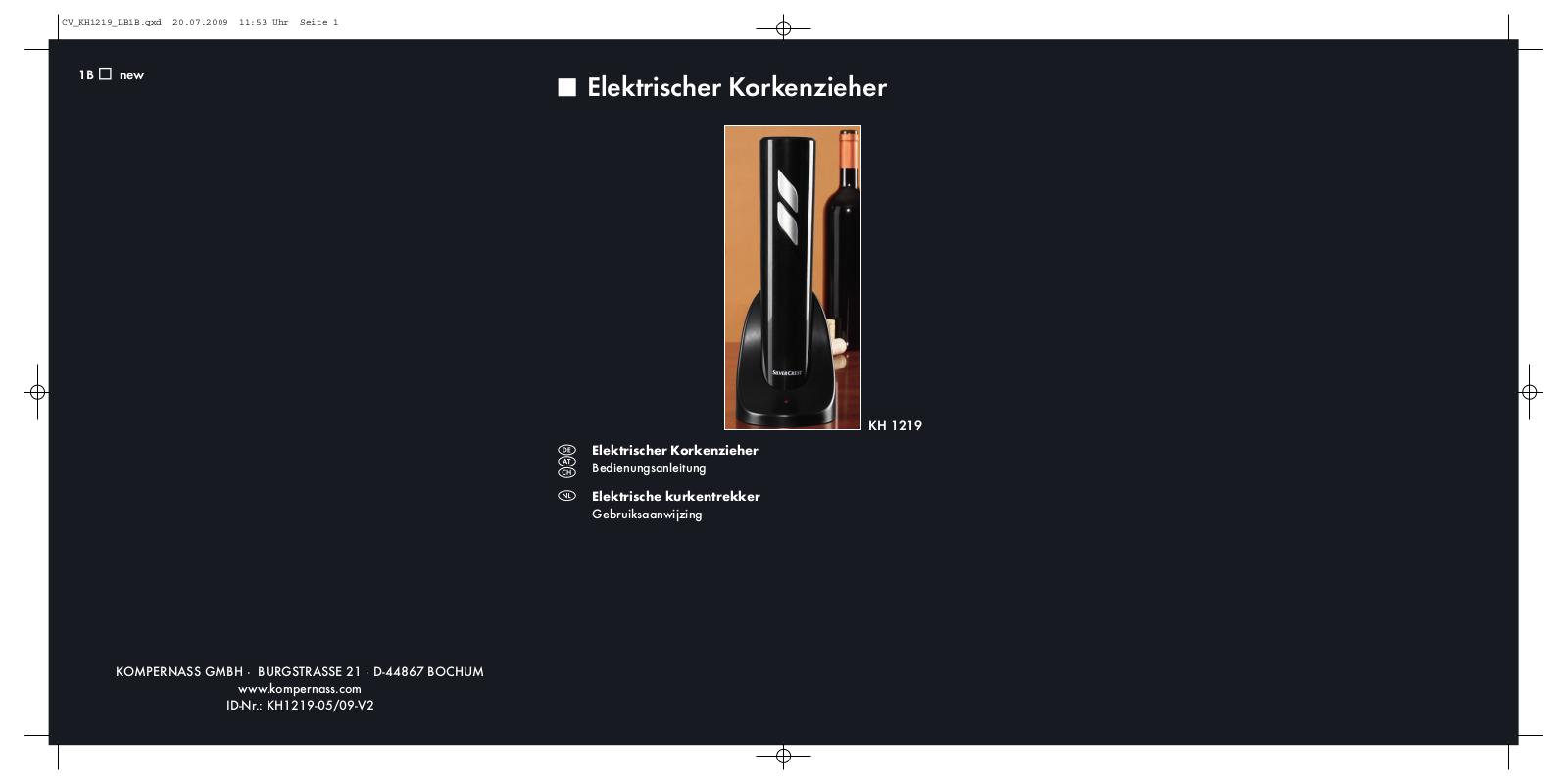 Silvercrest KH 1219 User Manual