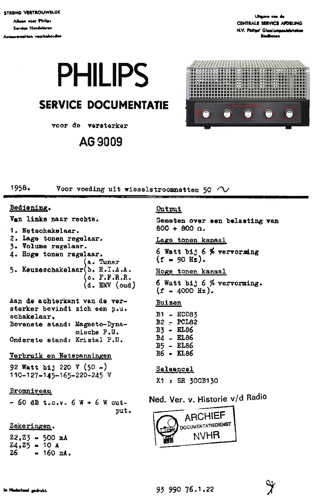 Philips ag9009 Service Manual