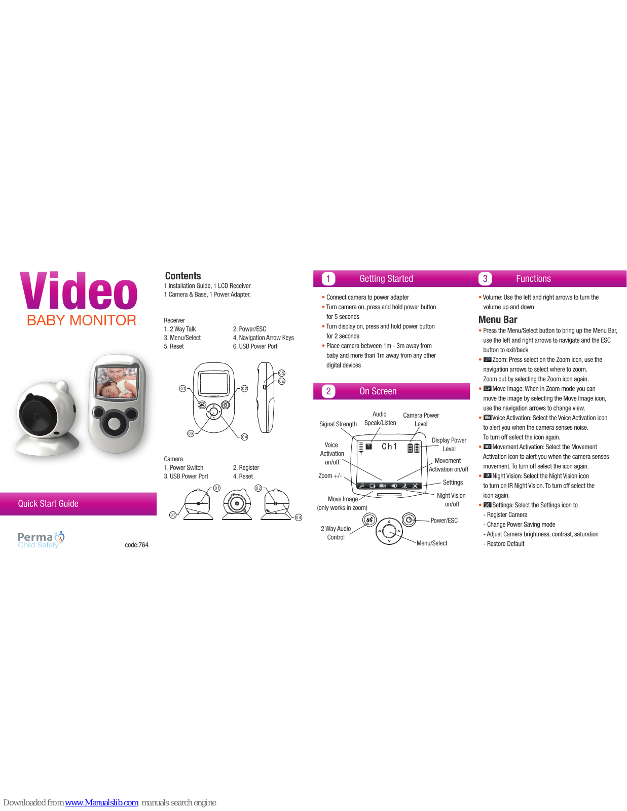 Perma 764 Quick Start Manual - ManualMachine.com