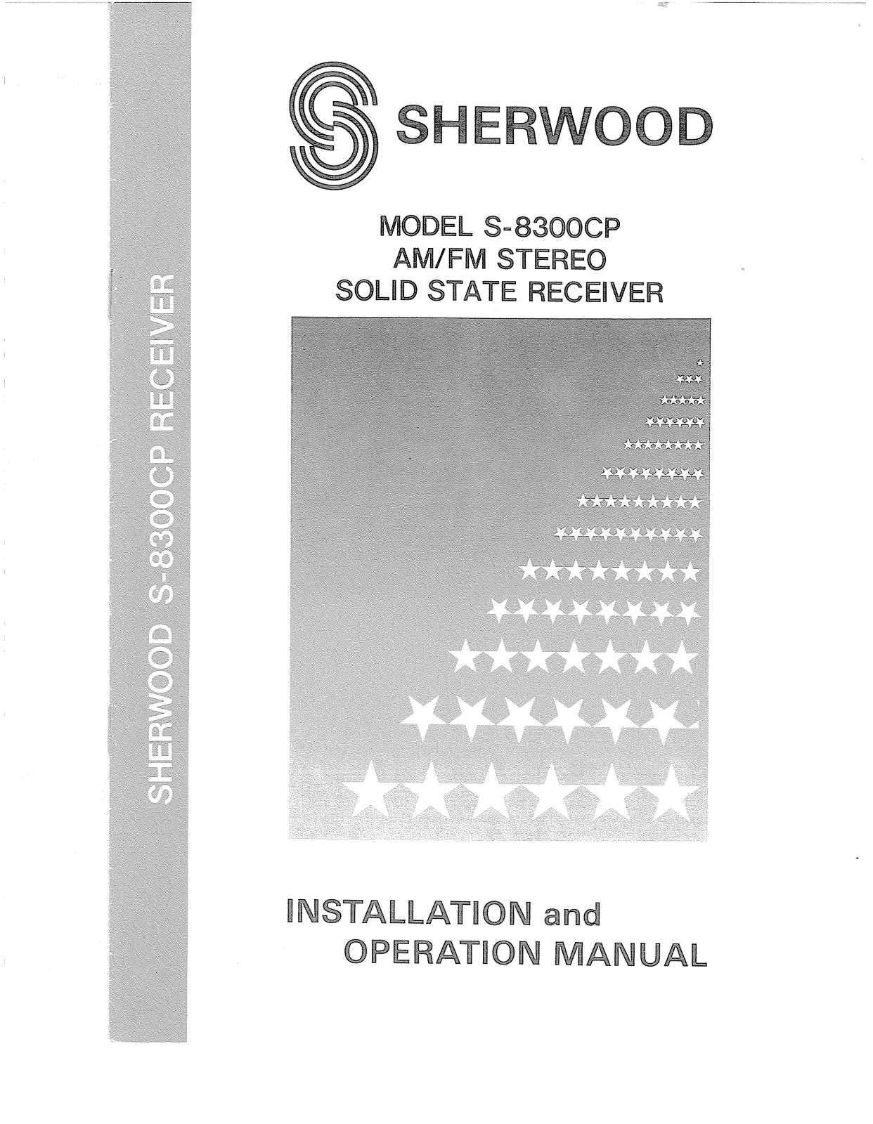 Sherwood S-8300-CP Owners manual