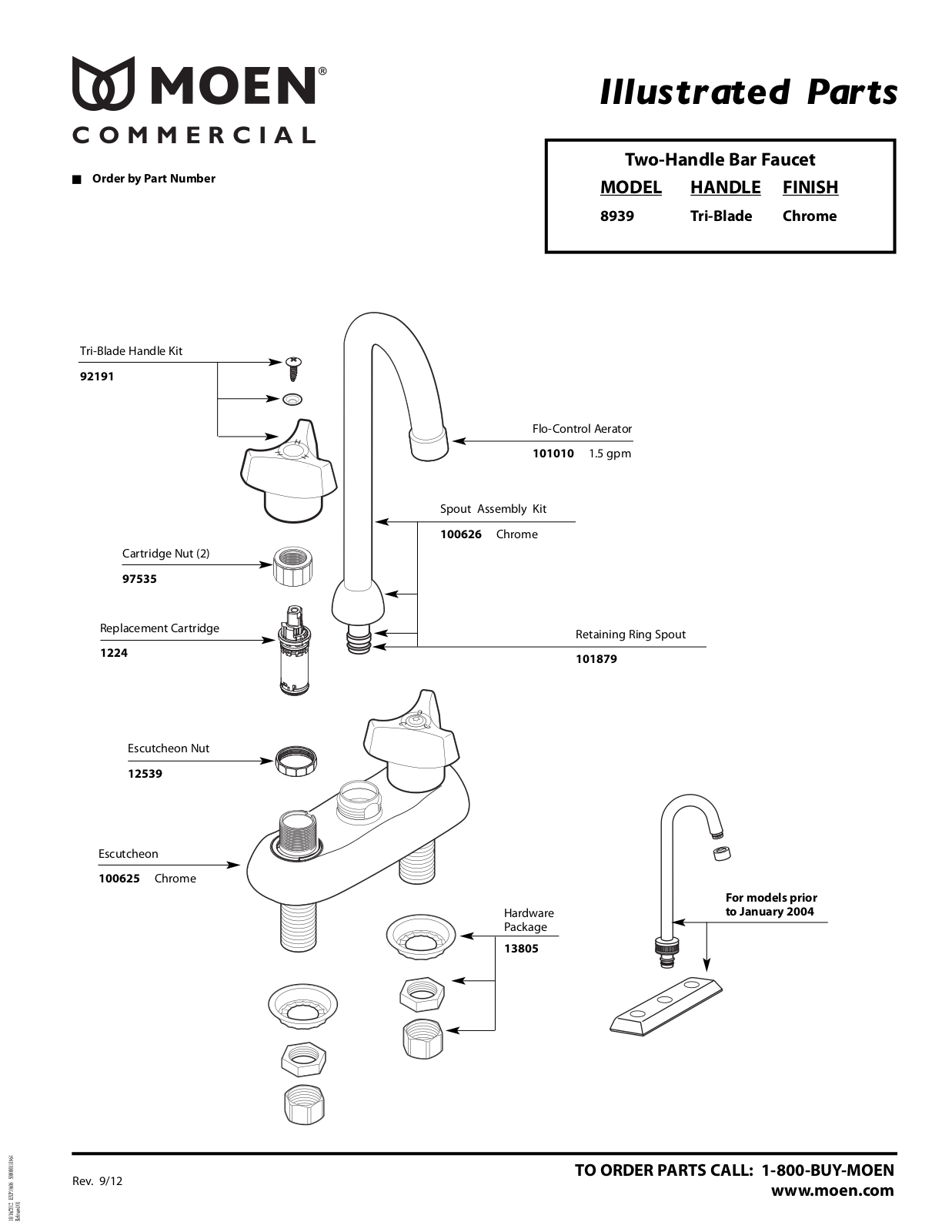 Moen MOE8055 Exploded Parts - ManualMachine.com