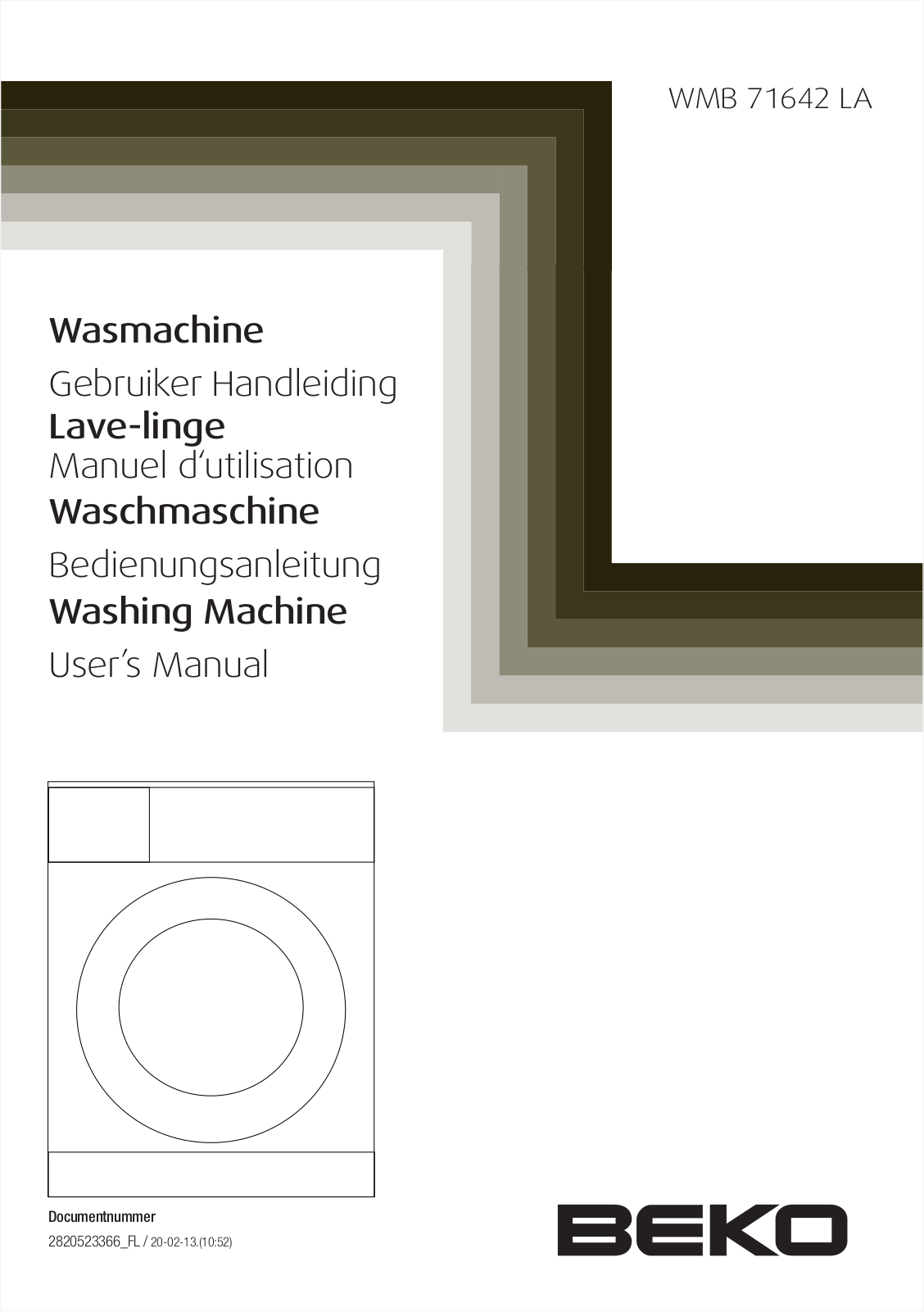 Beko WMB 71642 LA User manual