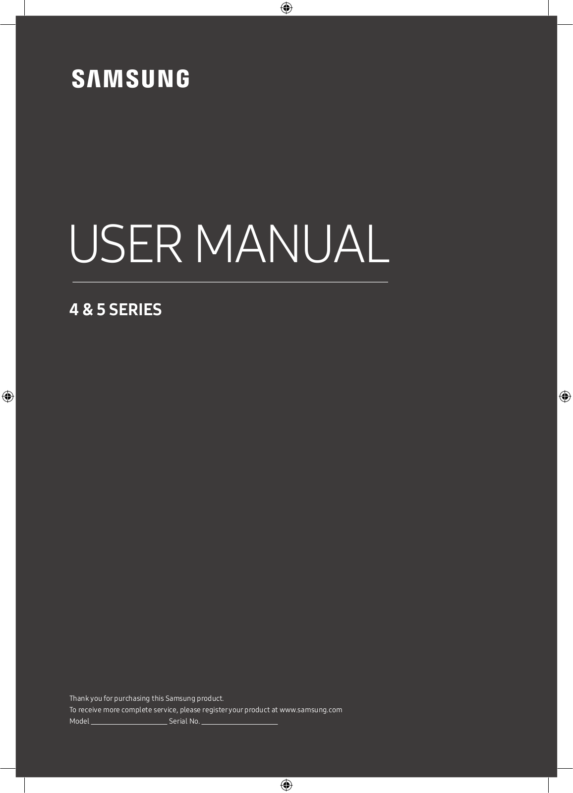 Samsung TV User Manual