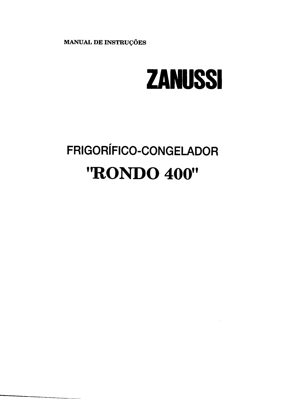 Zanussi ZF4XS2, ZF4BLUS2, ZF4SILS2, ZF4X2, ZF4RED2 User Manual