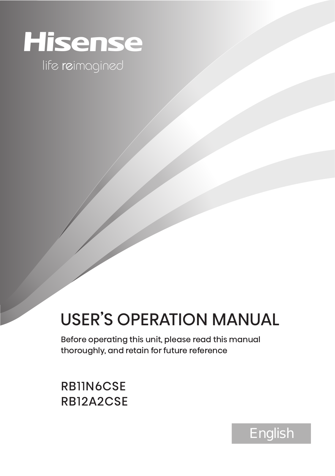 HISENSE RB12A2CSE User guide - ManualMachine.com