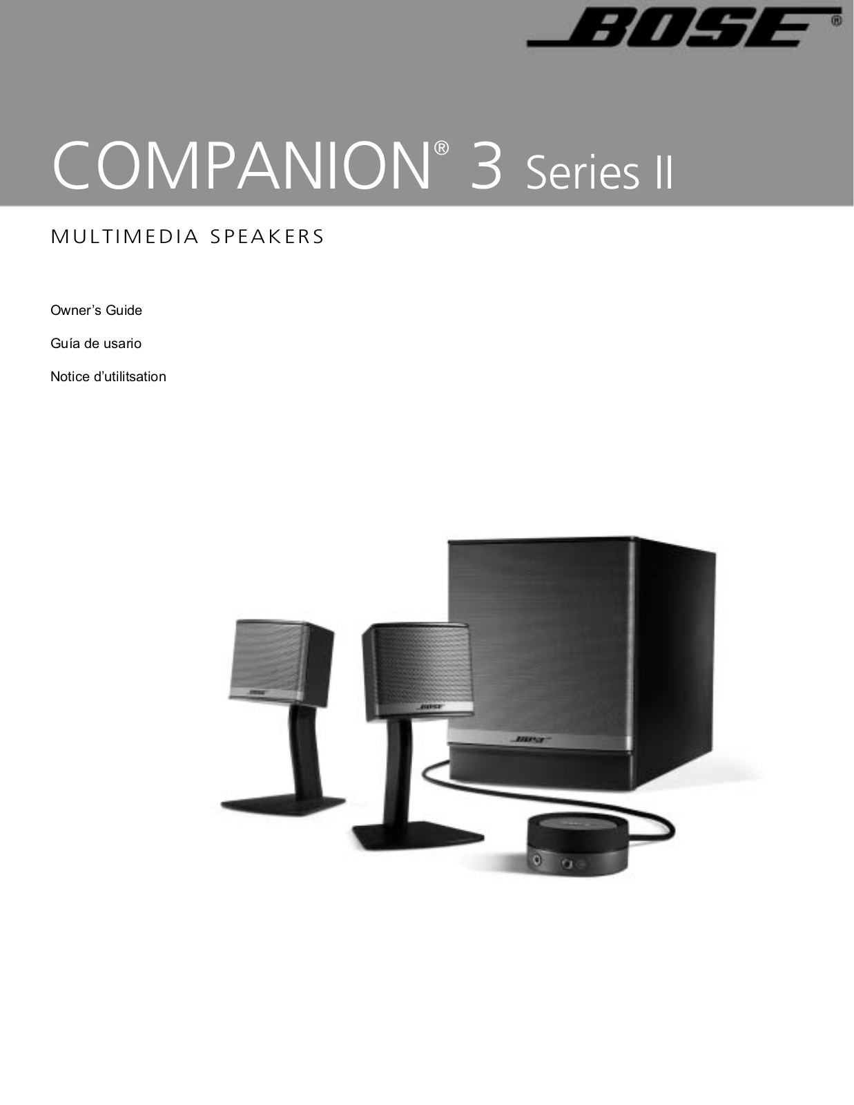 Bose Companion 3-II User Manual