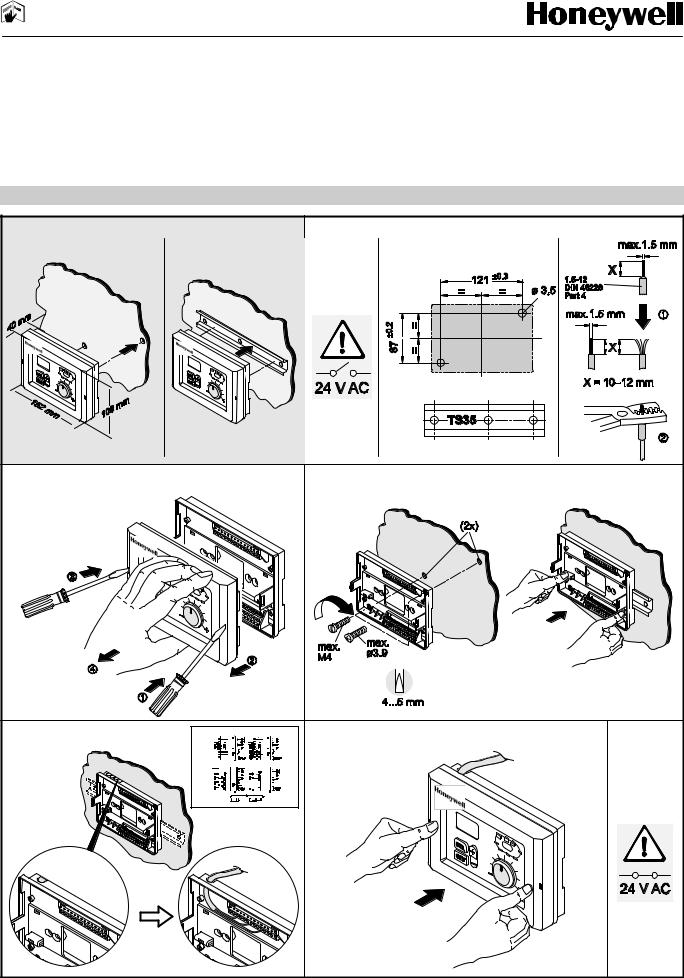 Honeywell R7426A, R7426B, R7426C, R7426D MOUNTING INSTRUCTIONS