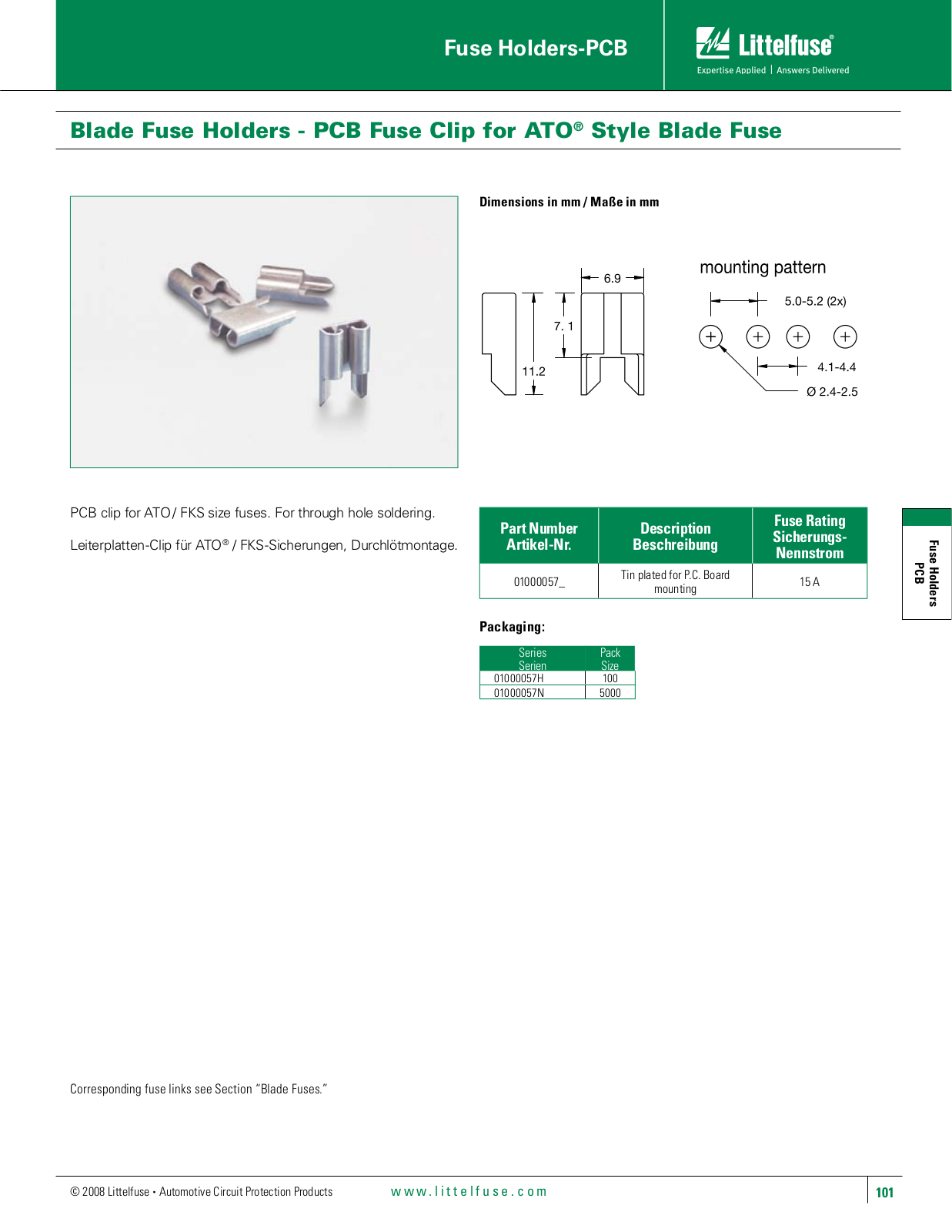 Littelfuse 100-57 User Manual