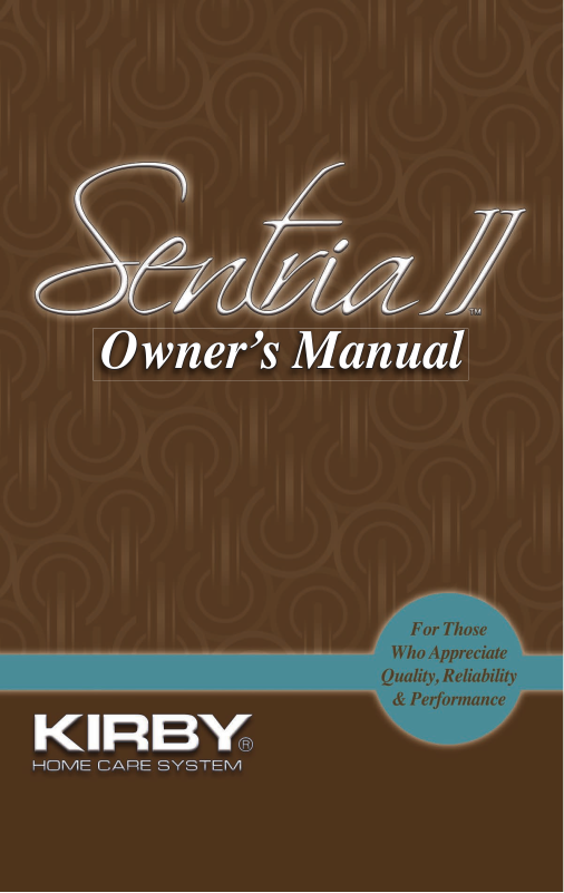 Kirby G10D User Manual