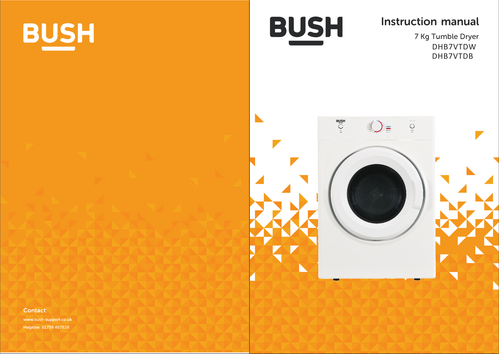 Bush DHB7VTDW Instruction manual