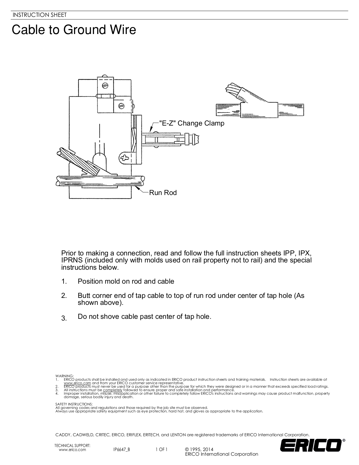 ERICO IP6647 User Manual