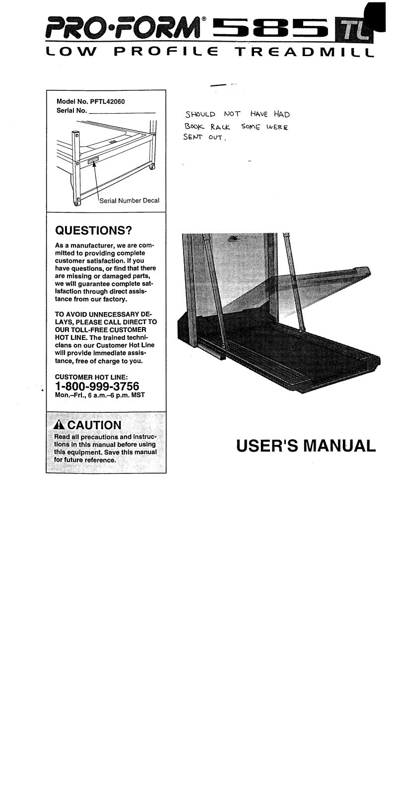 ProForm PFTL42060 User Manual