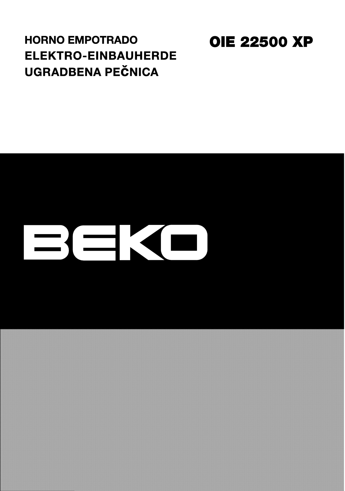 Beko OIE22500XP User manual