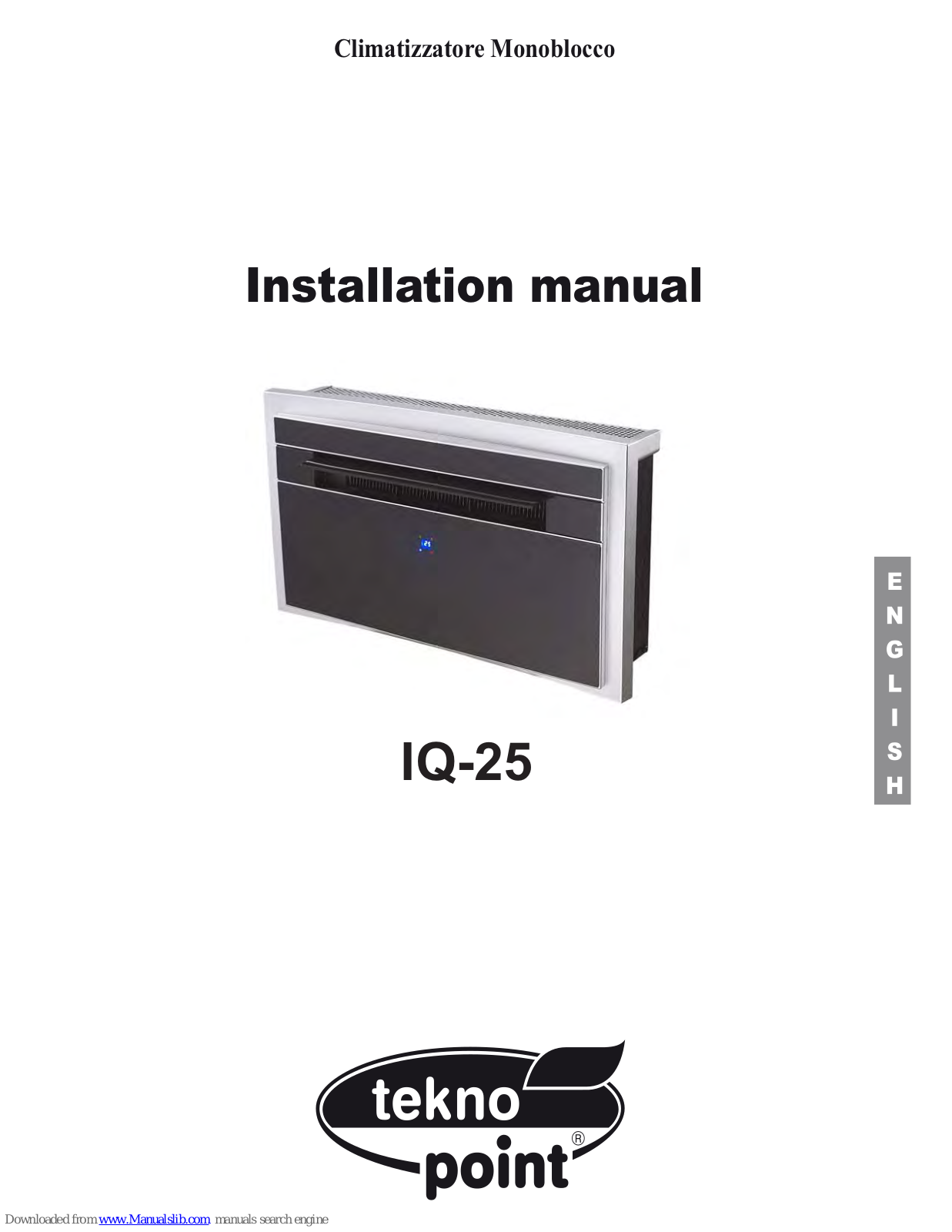 Tekno Point IQ-25 Installation Manual