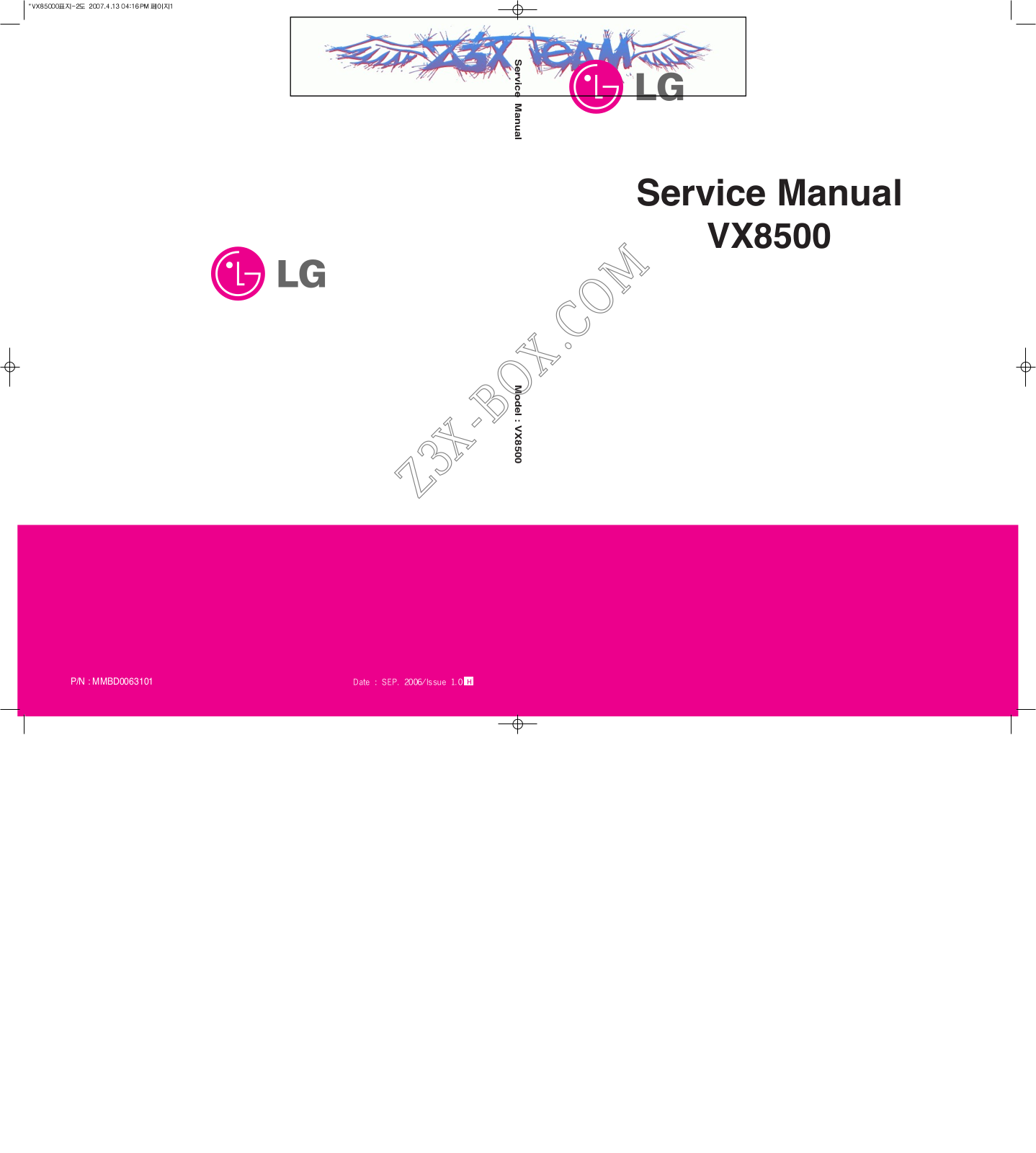 LG VX8500 Service Manual