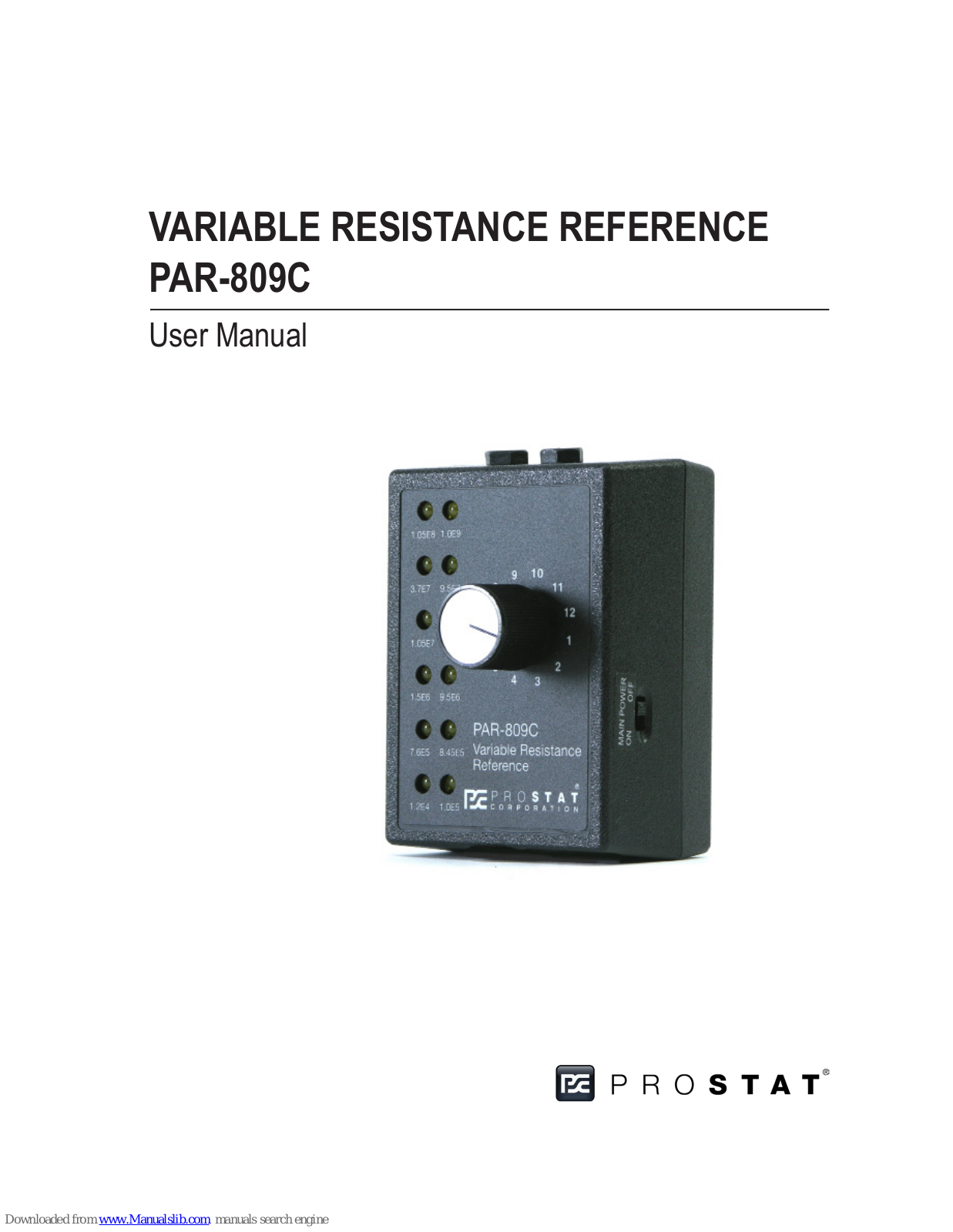 Prostat PAR-809C User Manual - ManualMachine.com