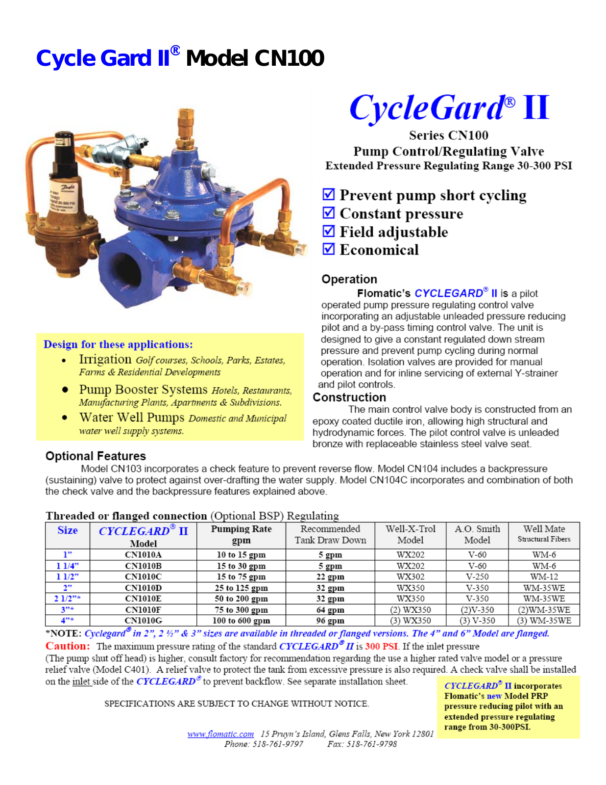 Flomatic CN100 User Manual