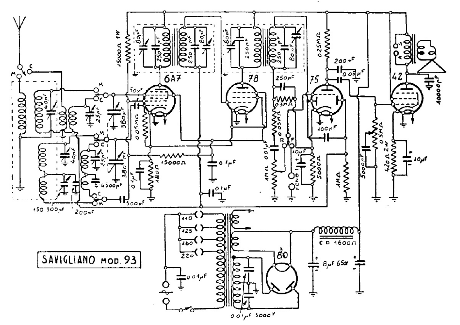 Savigliano 93 schematic