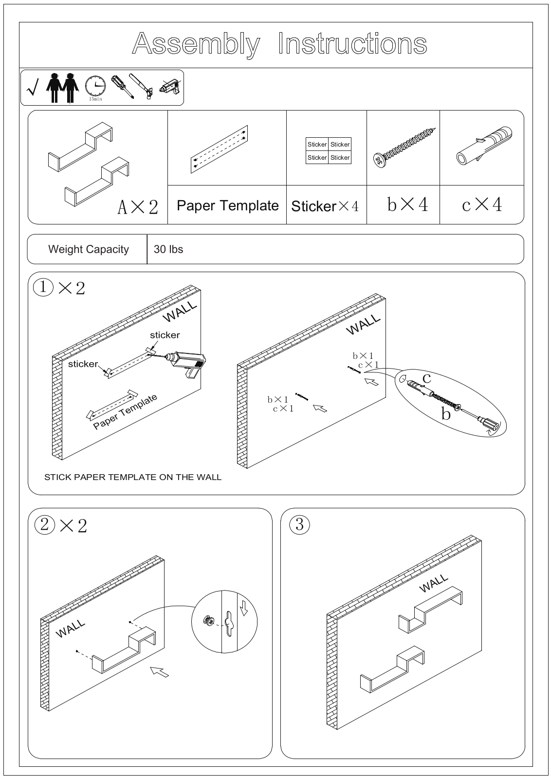 Zipcode Design W002590018 Installation & Assembly - ManualMachine.com