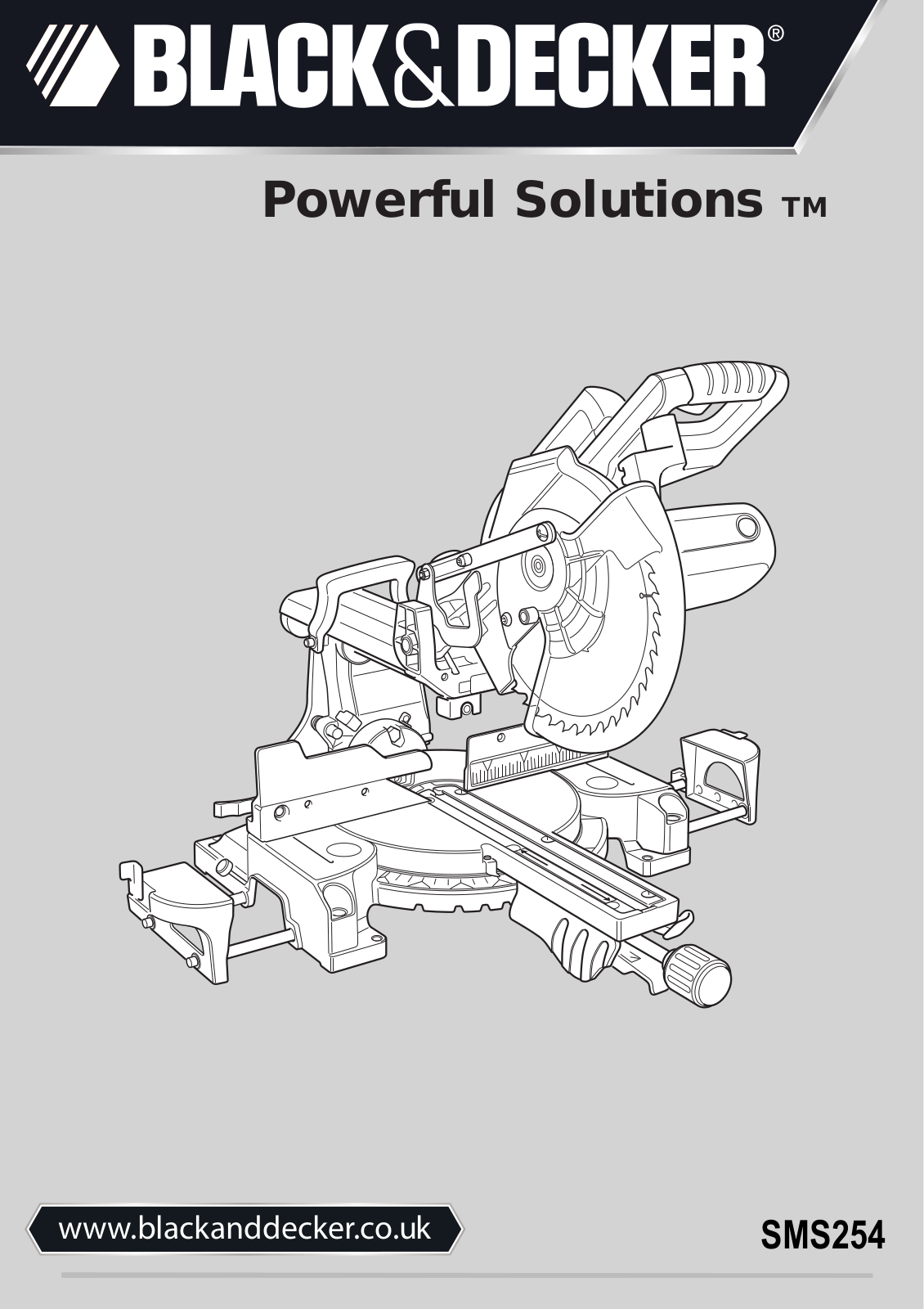 Black & Decker Sms254 Instruction Manual