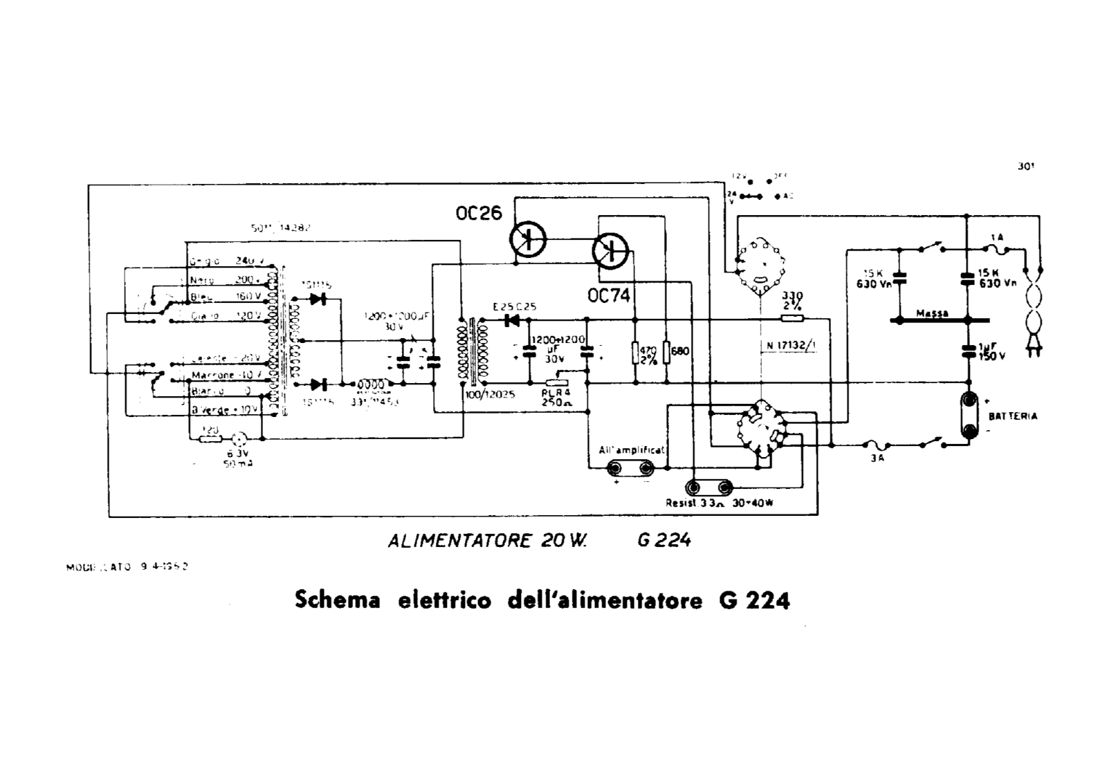 Geloso G230PA Schematic