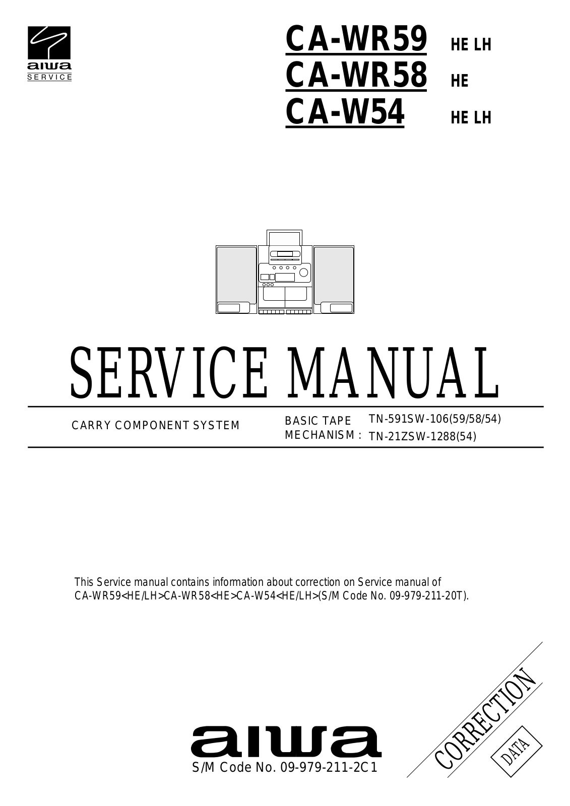 AIWA WR59 Service Manual