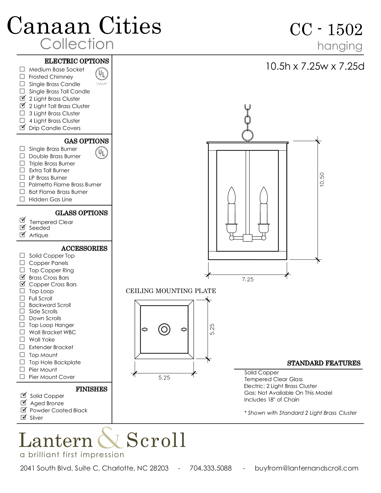 Lantern & Scroll LASC1244 Specifications - ManualMachine.com