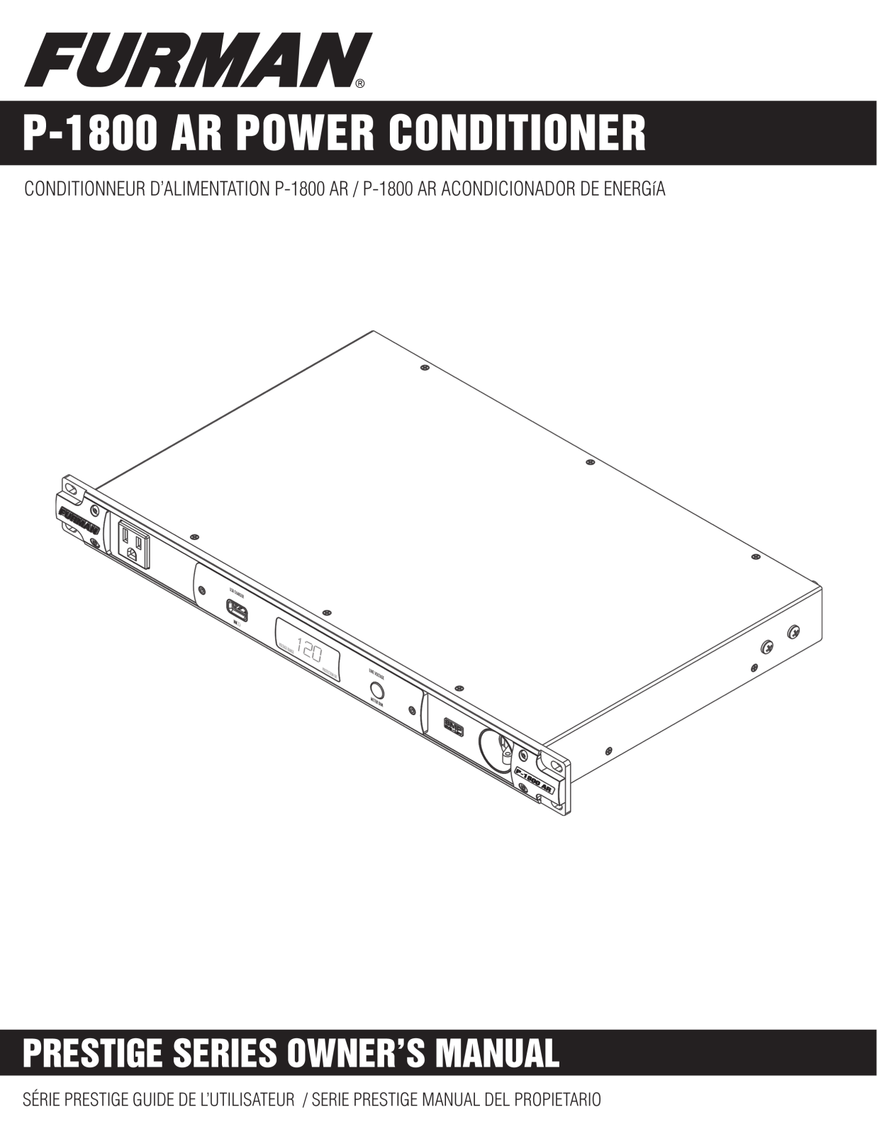 Furman P-1800 AR Users Manual