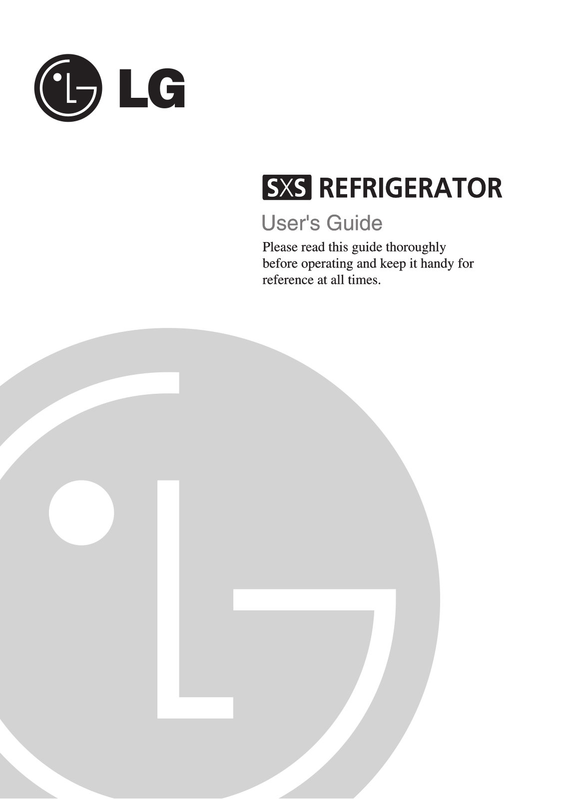 LG GR-B207WPQ Owner’s Manual