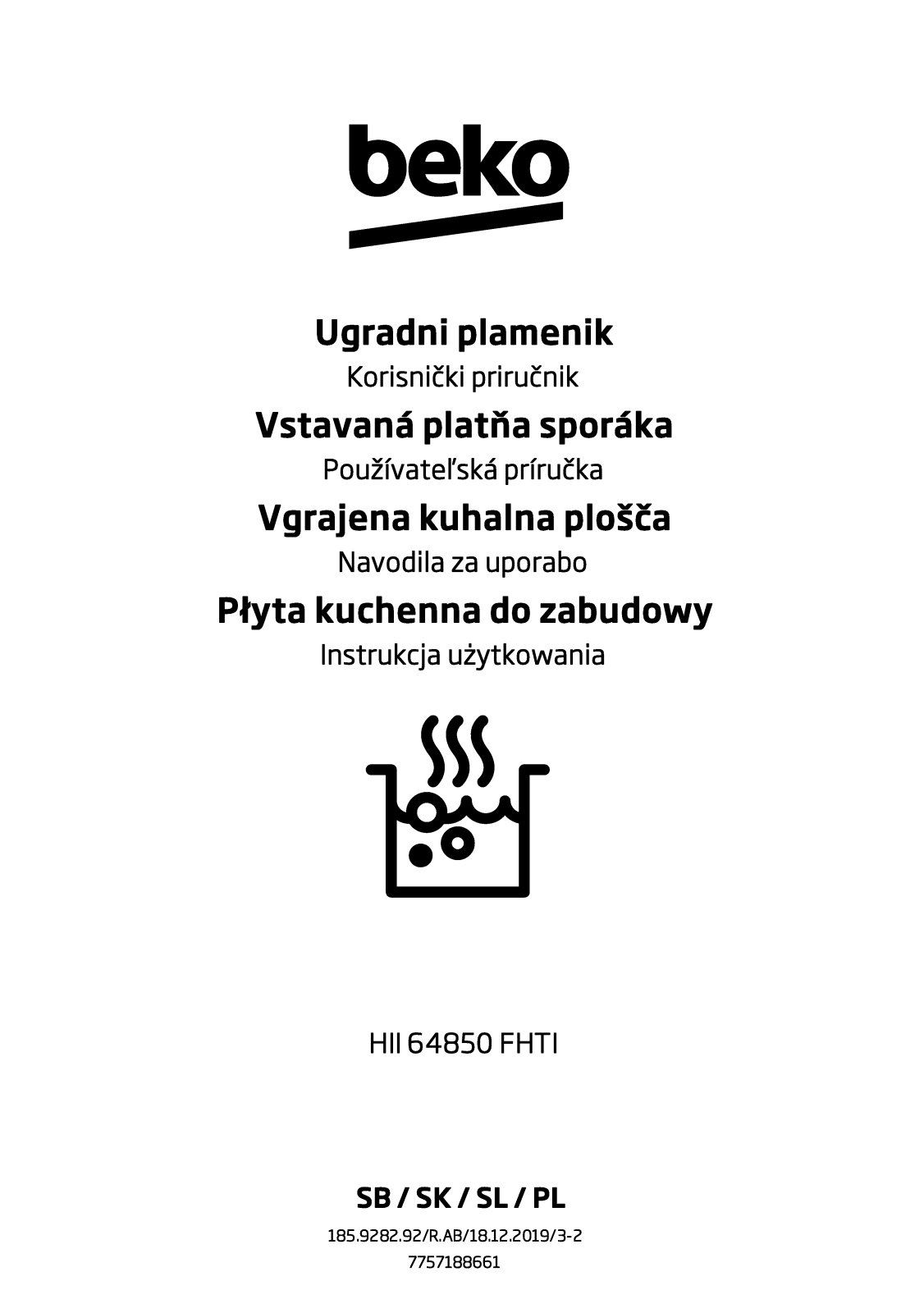 Beko HII 64850 FHTI User manual