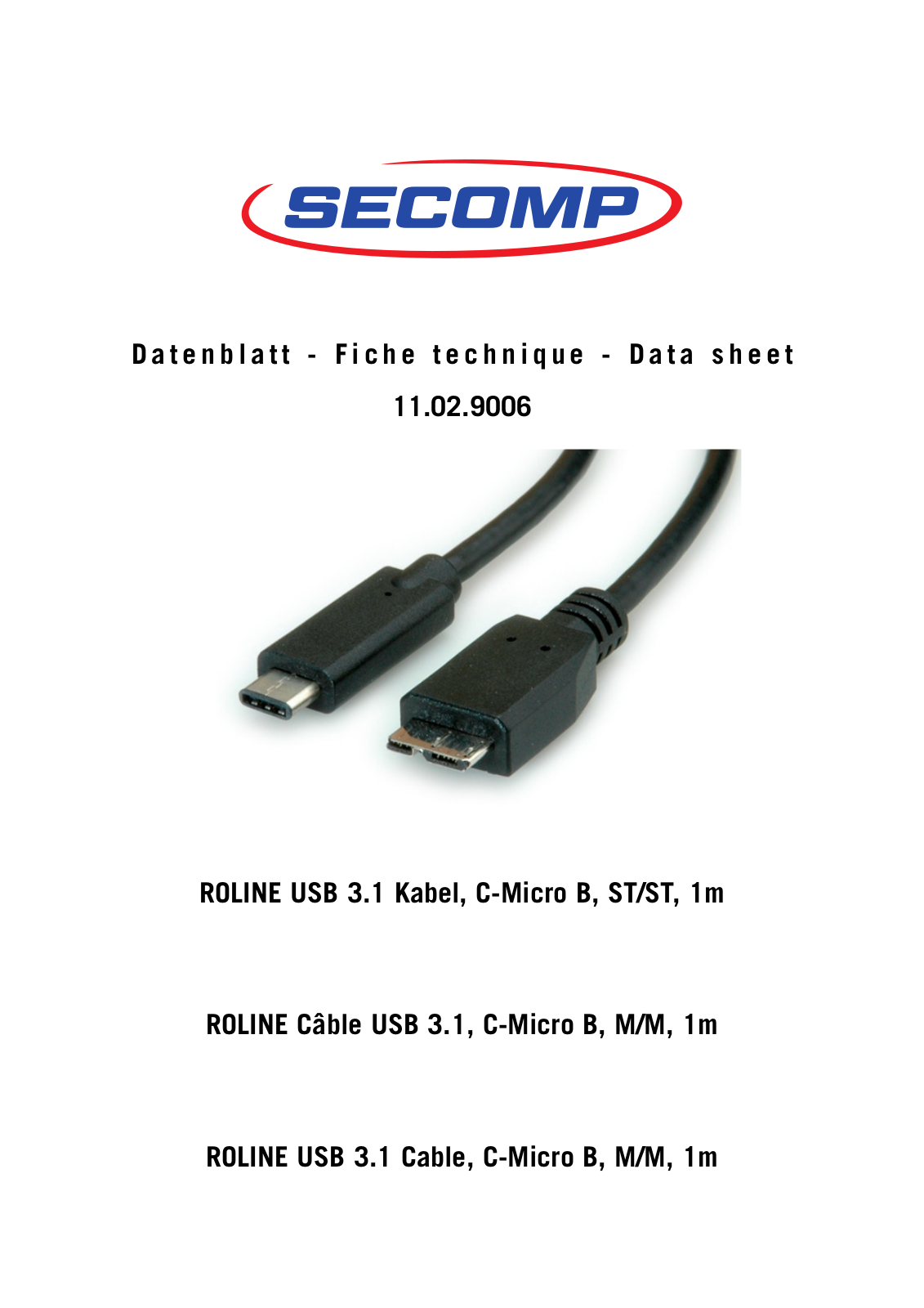 ROLINE 11029006 Datasheet - ManualMachine.com