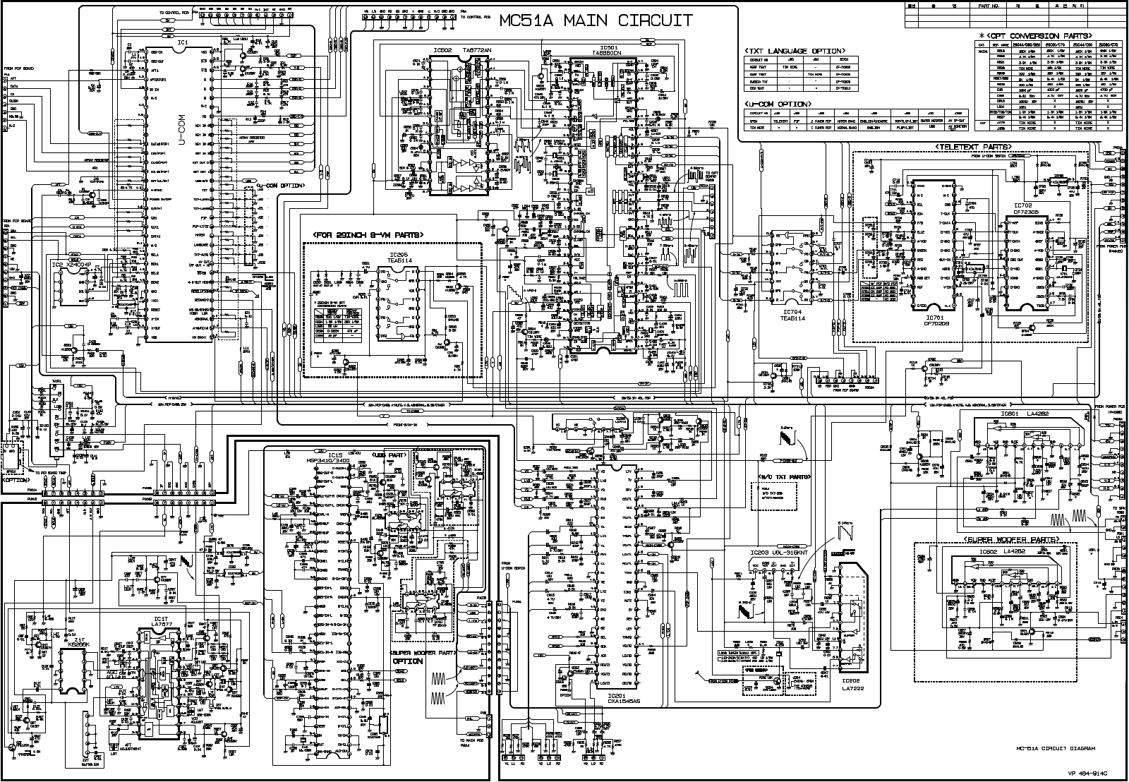 LG CF-29C44TM Schematic