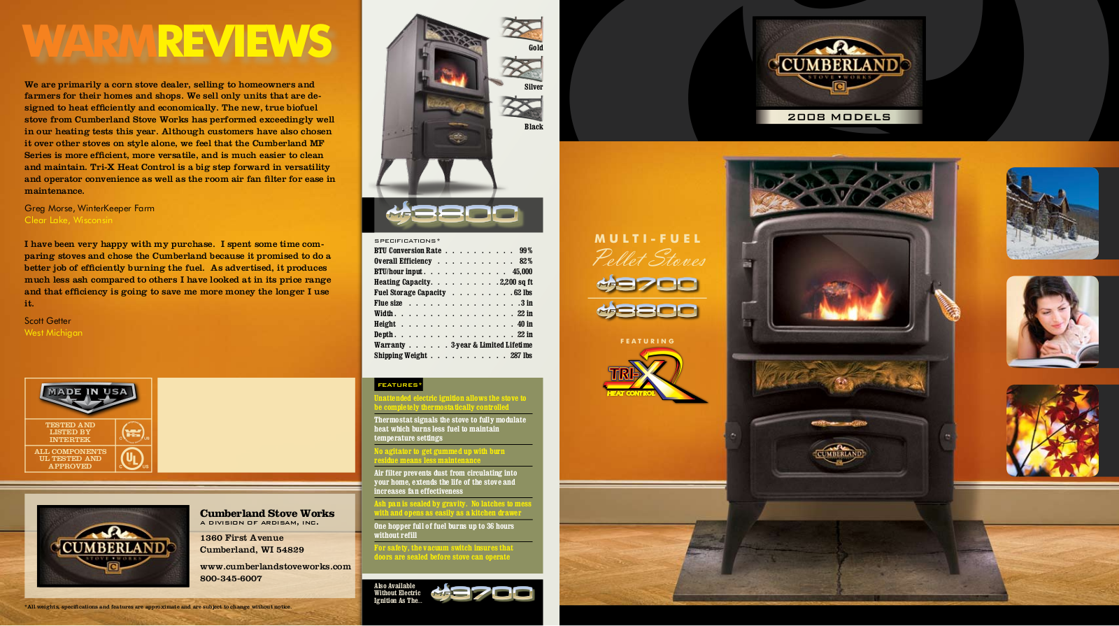 Cumberland Stove Works 2008 User Manual