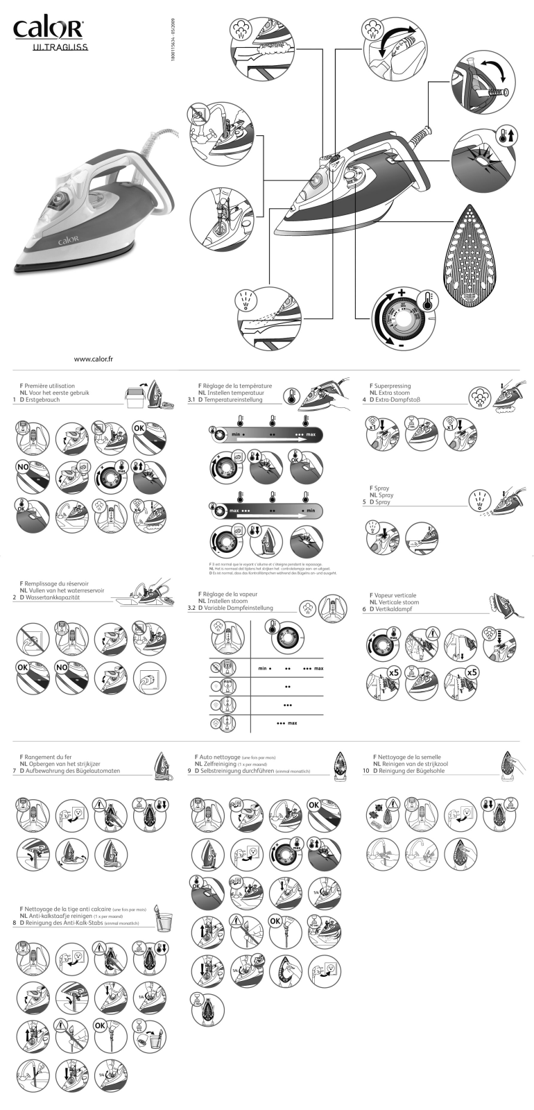 CALOR FV4670, FV4550 User Manual