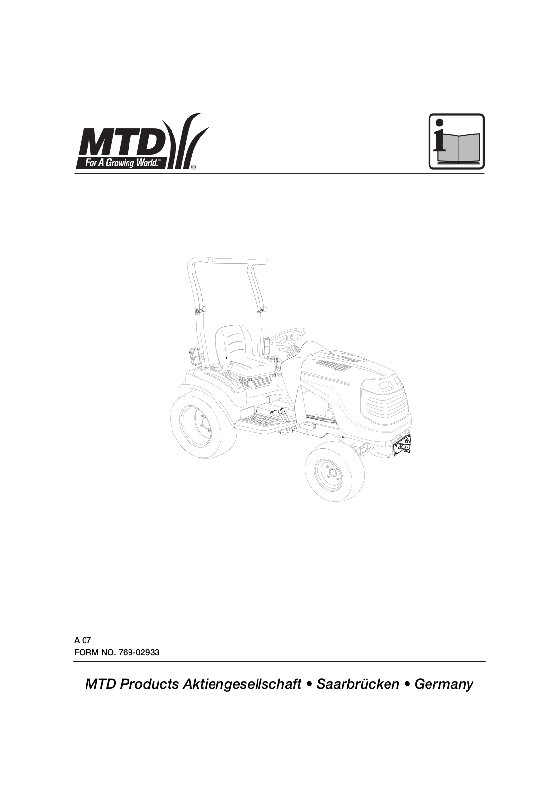 Mtd CUBCADET 5000 operators Manual