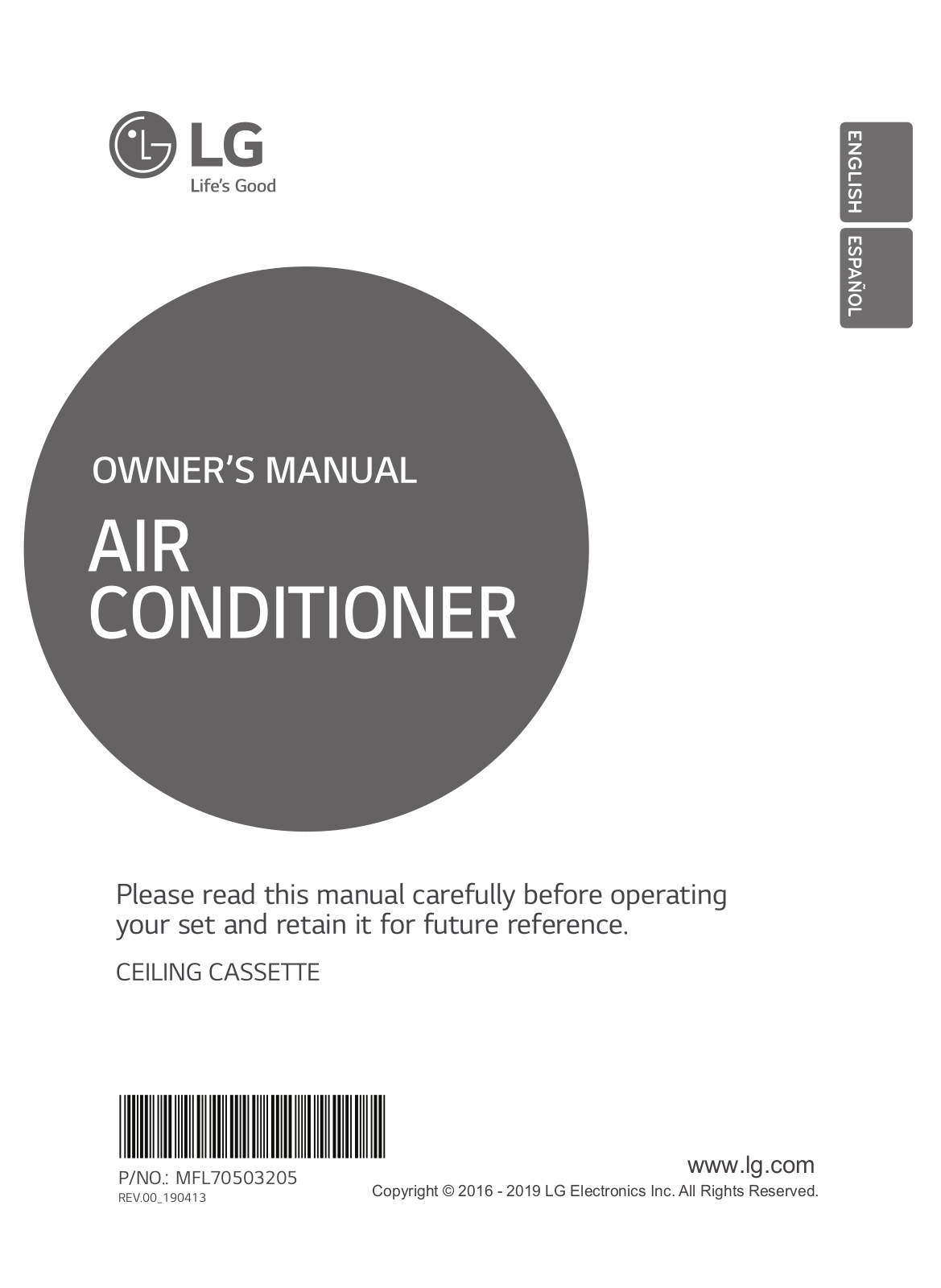 LG ATNQ60GMLA4, ATNQ30GPLA4 Owner's Manual