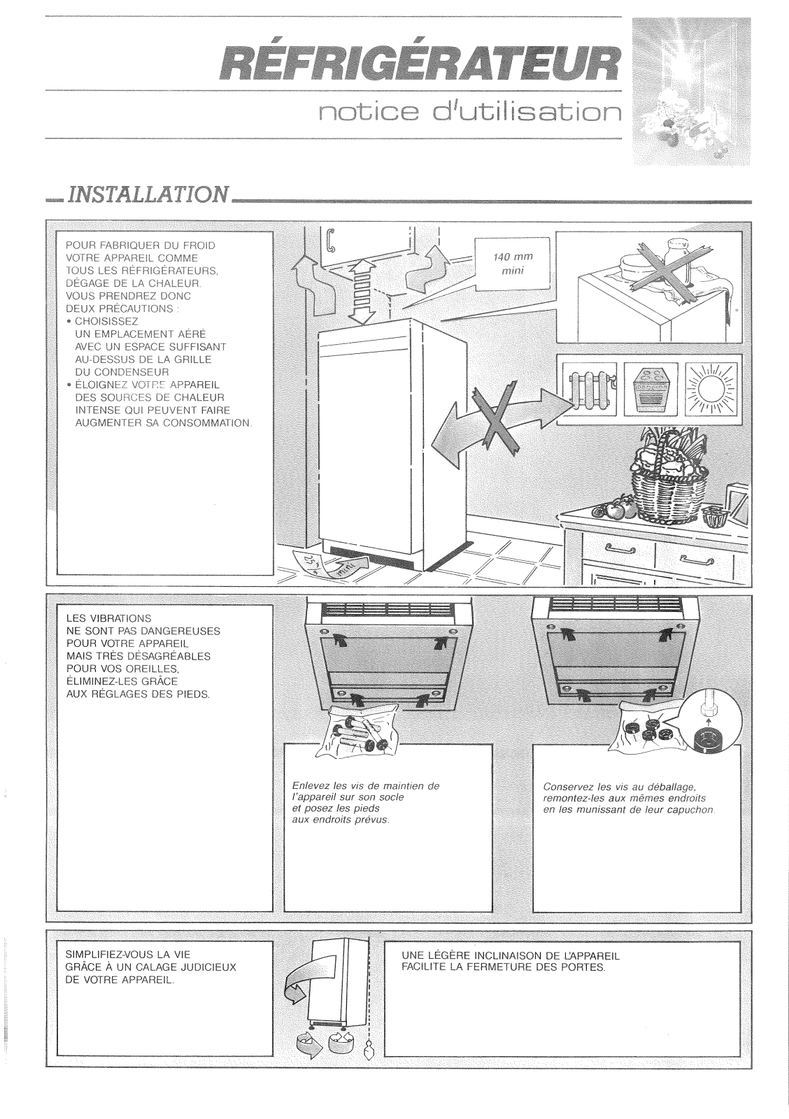 BRANDT HL261, TONIC21, M12161, HV261, HR21 User Manual