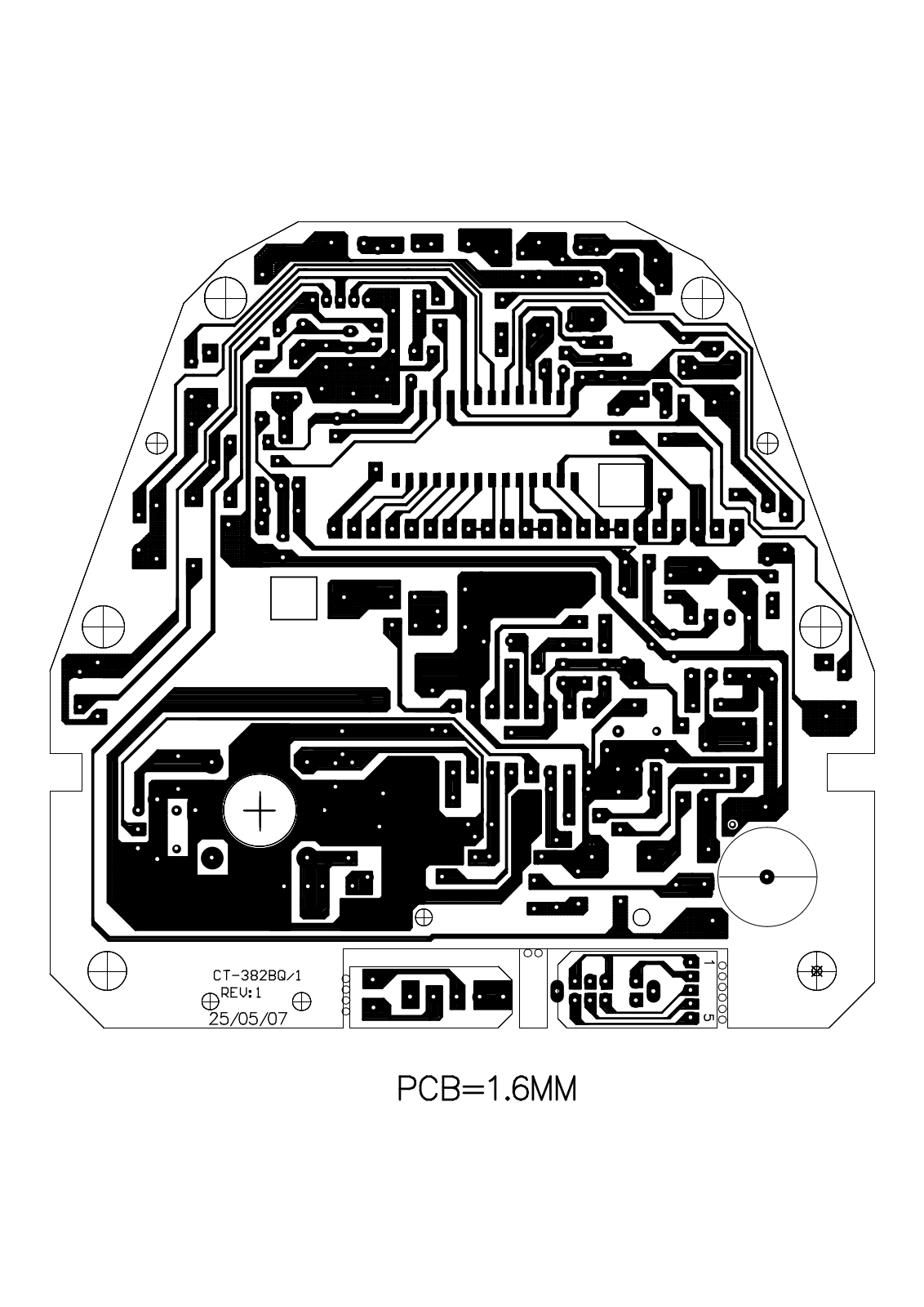 Vitek ct-382 PCB LAYOUT DIAGRAM