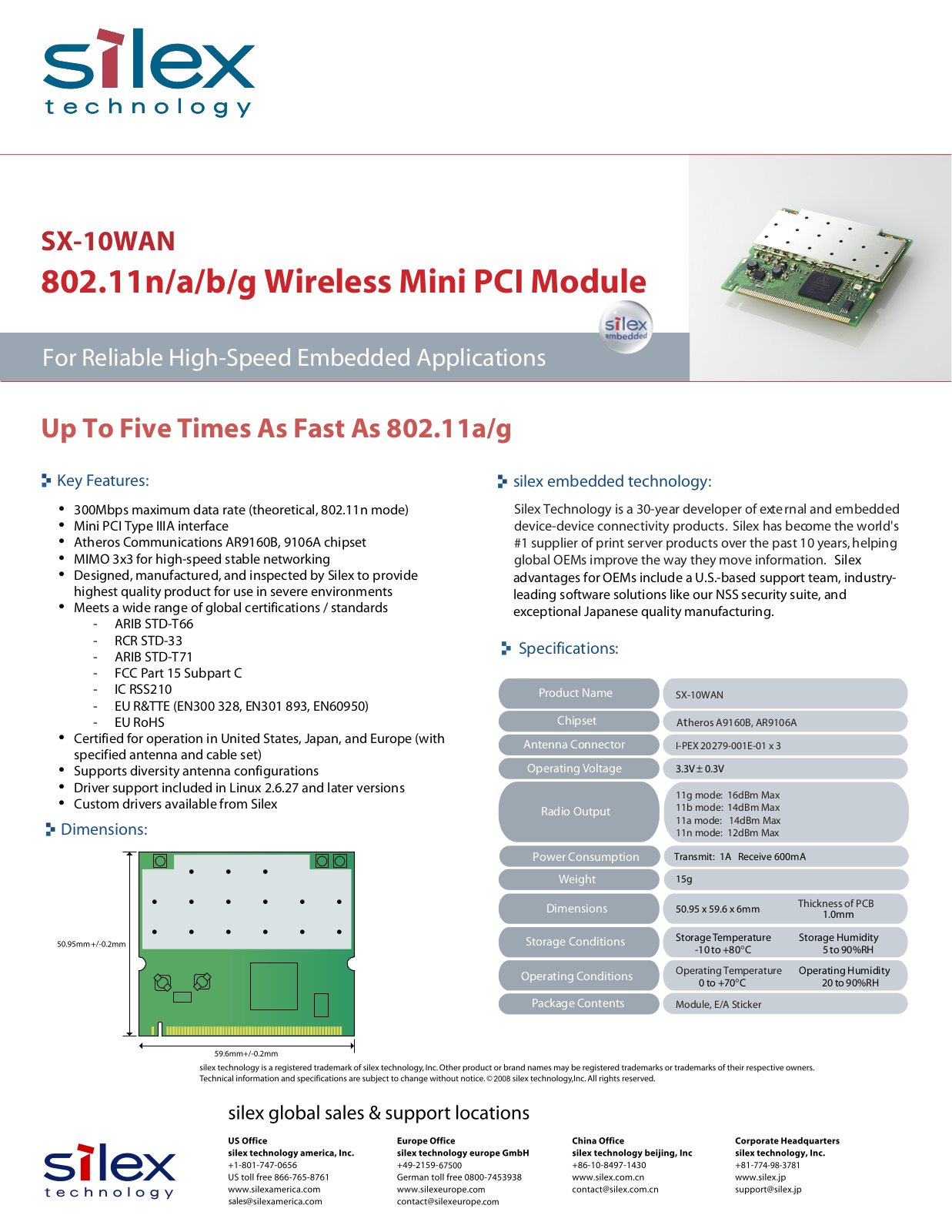 Silex technology SX-10WAN User Manual