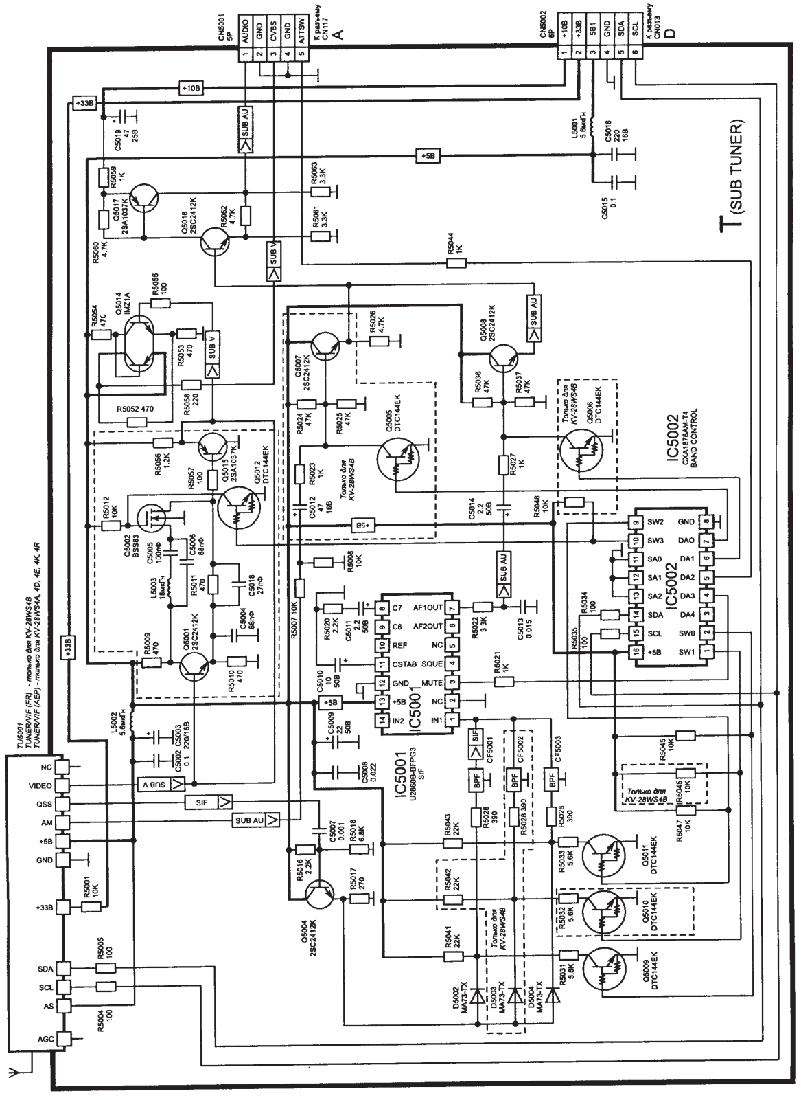 SONY KV28S4R Schematics List 29